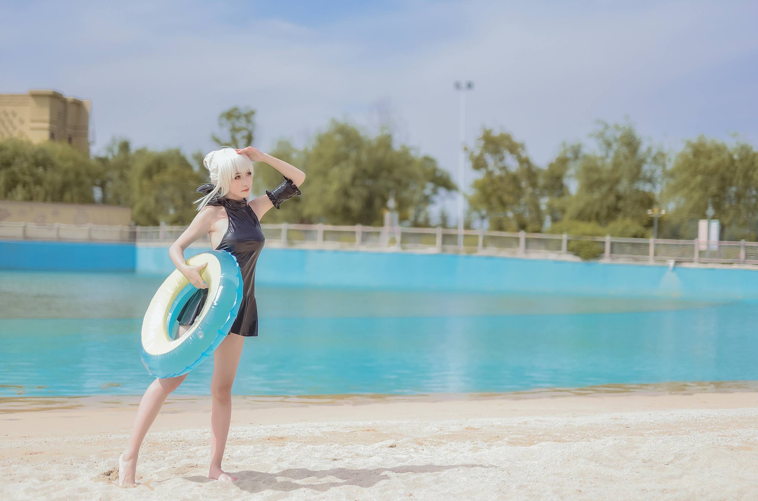 图片[13]-这个泡泡就是逊啦 – 黑saber泳装[12P] – 速更版-美库