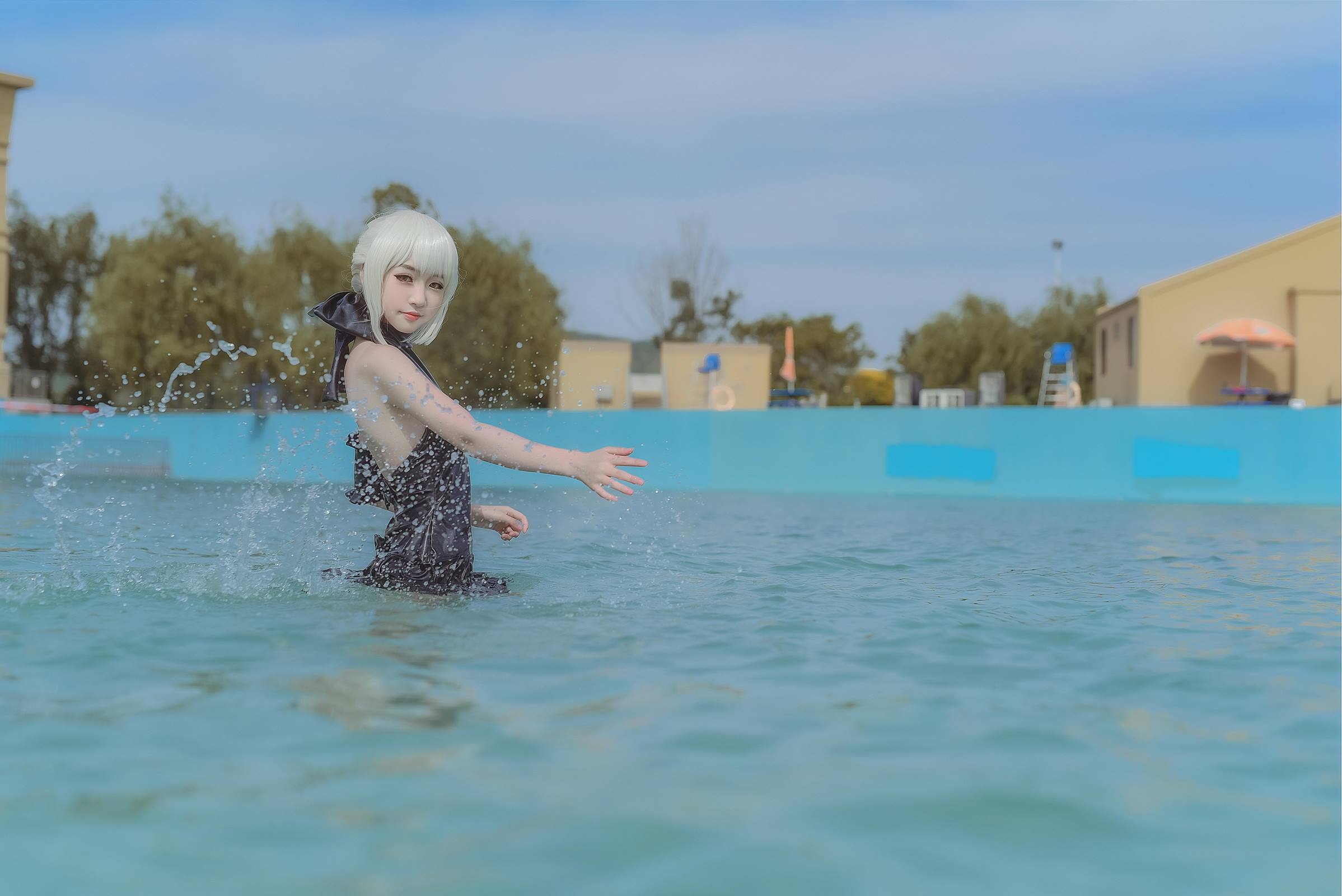 图片[14]-这个泡泡就是逊啦 – 黑saber泳装[12P] – 速更版-美库