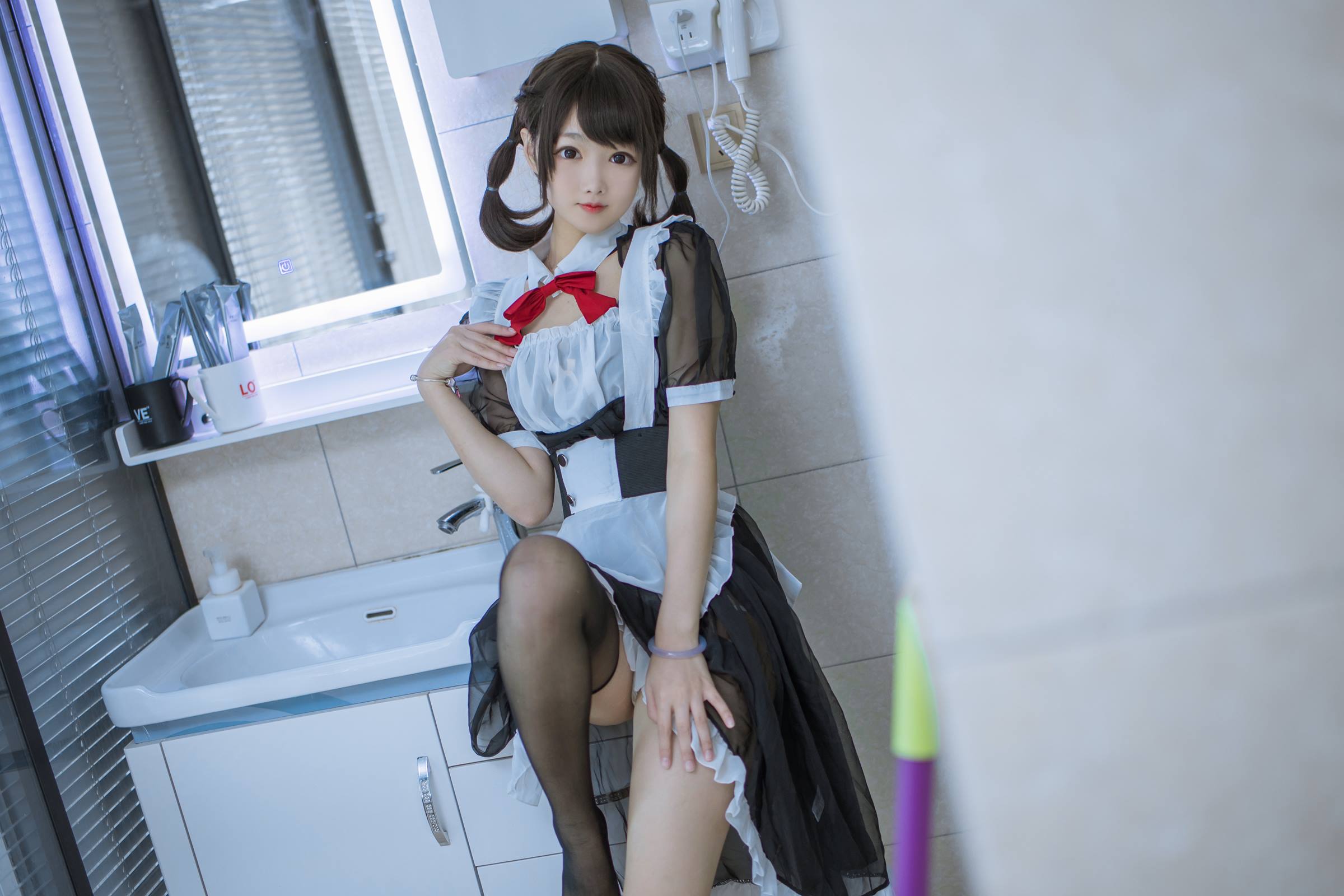 图片[13]-羽天shine – 黑色女仆[28P] – 速更版-美库