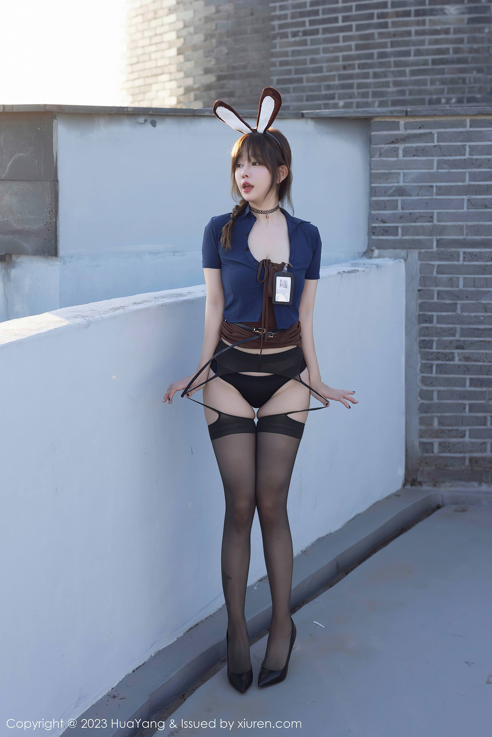 图片[19]-[HuaYang花漾show]2023.12.01 VOL.555 王雨纯 兔子黑丝 [24+1P] – 速更版-美库