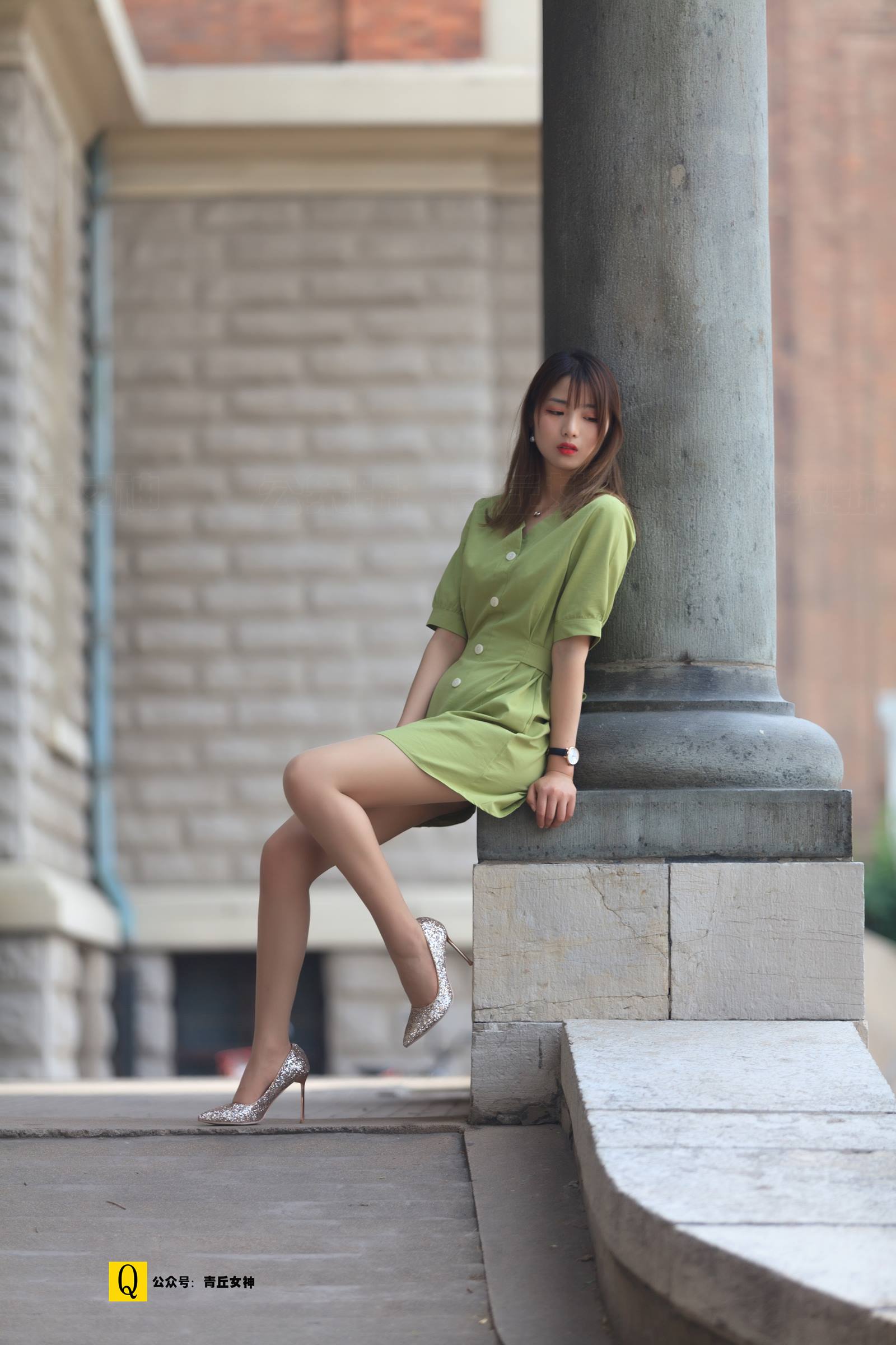 图片[49]-[青丘女神] 2019.07.16 NO.144 小诺 外院绿裙子 [114P] – 速更版-美库