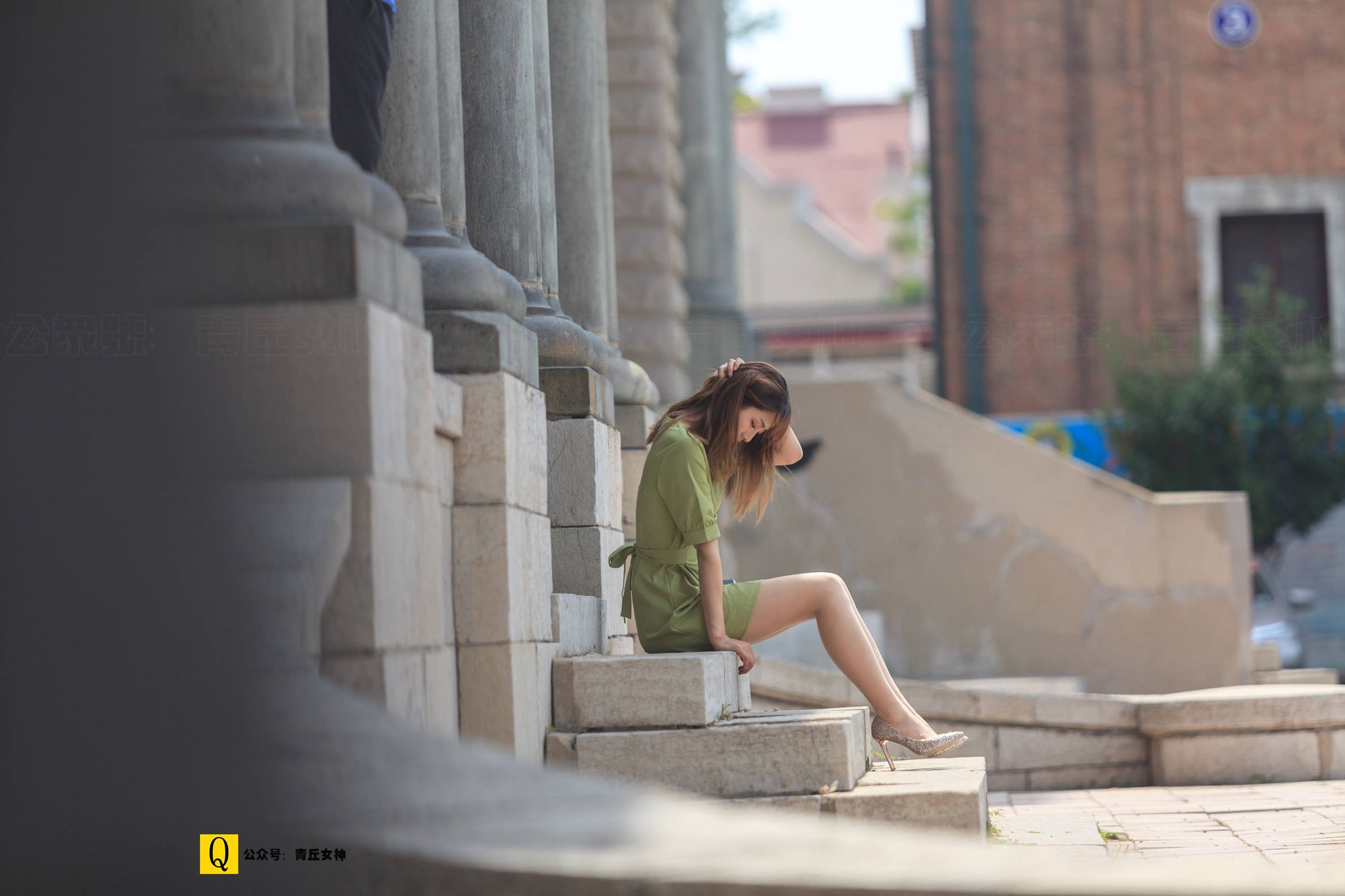 图片[91]-[青丘女神] 2019.07.16 NO.144 小诺 外院绿裙子 [114P] – 速更版-美库