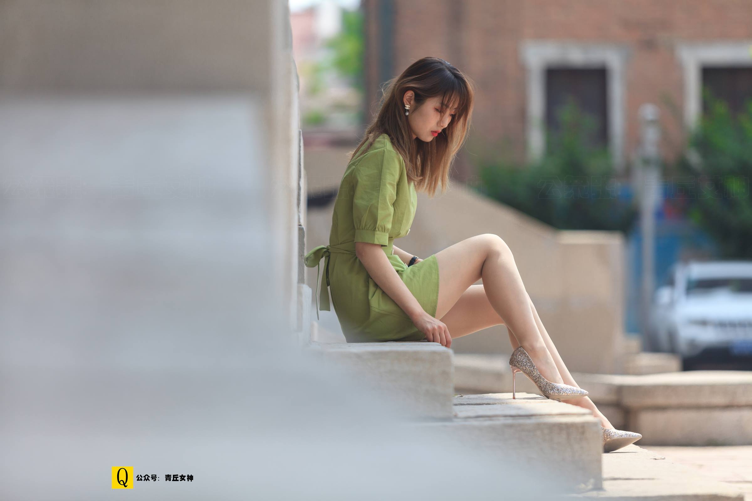 图片[93]-[青丘女神] 2019.07.16 NO.144 小诺 外院绿裙子 [114P] – 速更版-美库