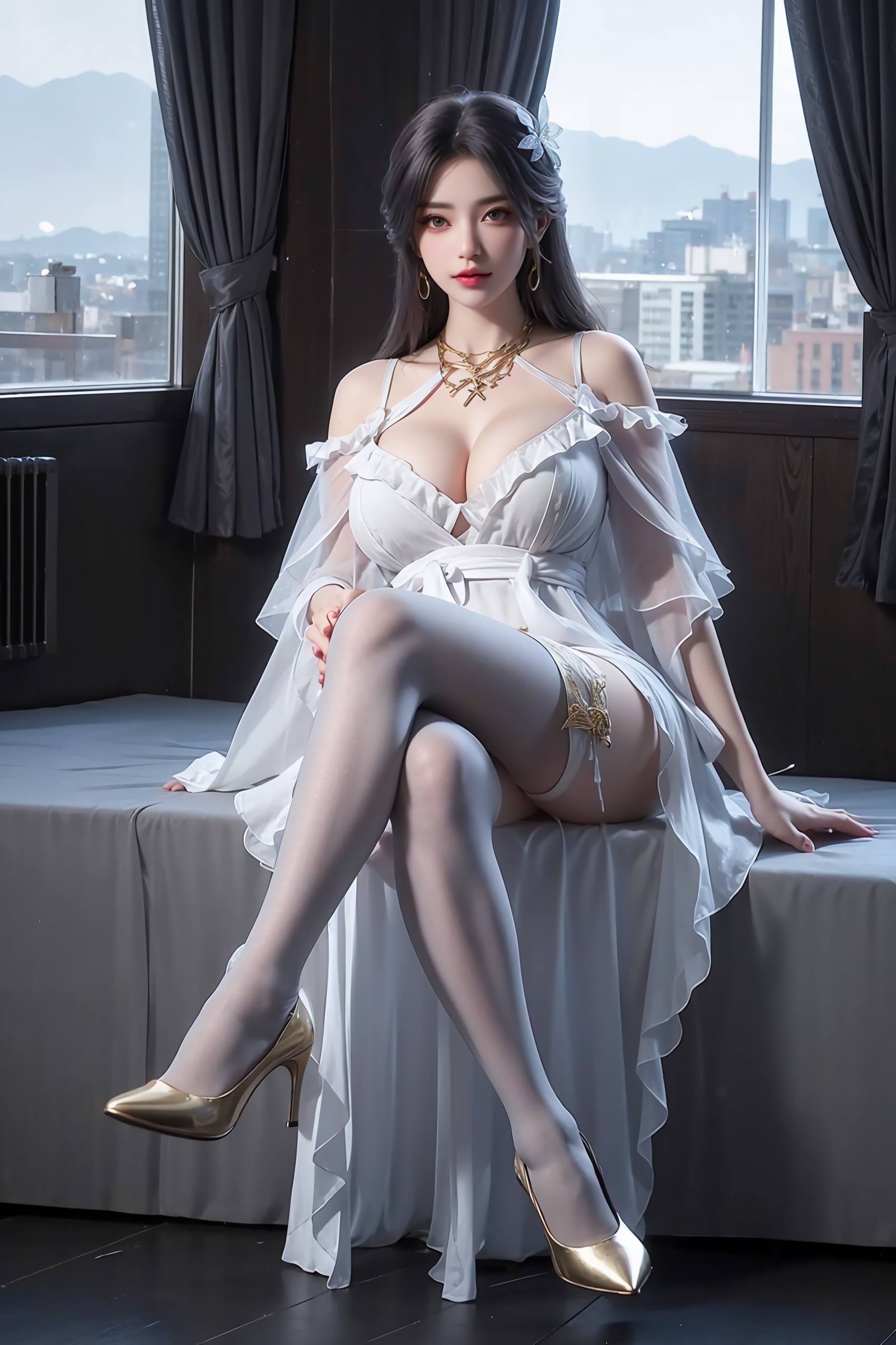 图片[55]-AI绘画 083 完美世界-云曦黑丝 [117P] – 速更版-美库