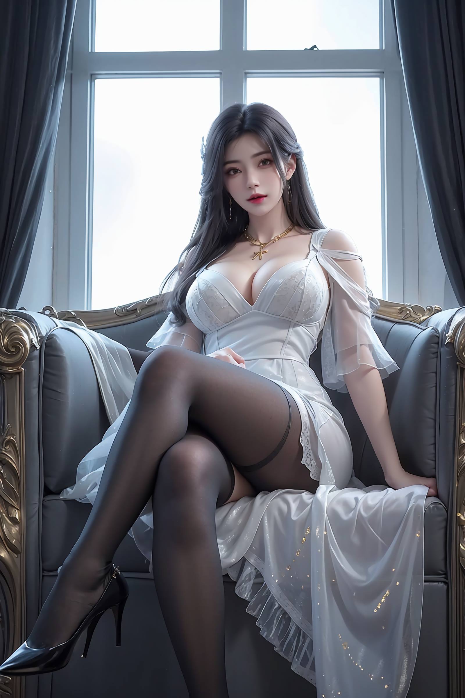 图片[63]-AI绘画 083 完美世界-云曦黑丝 [117P] – 速更版-美库