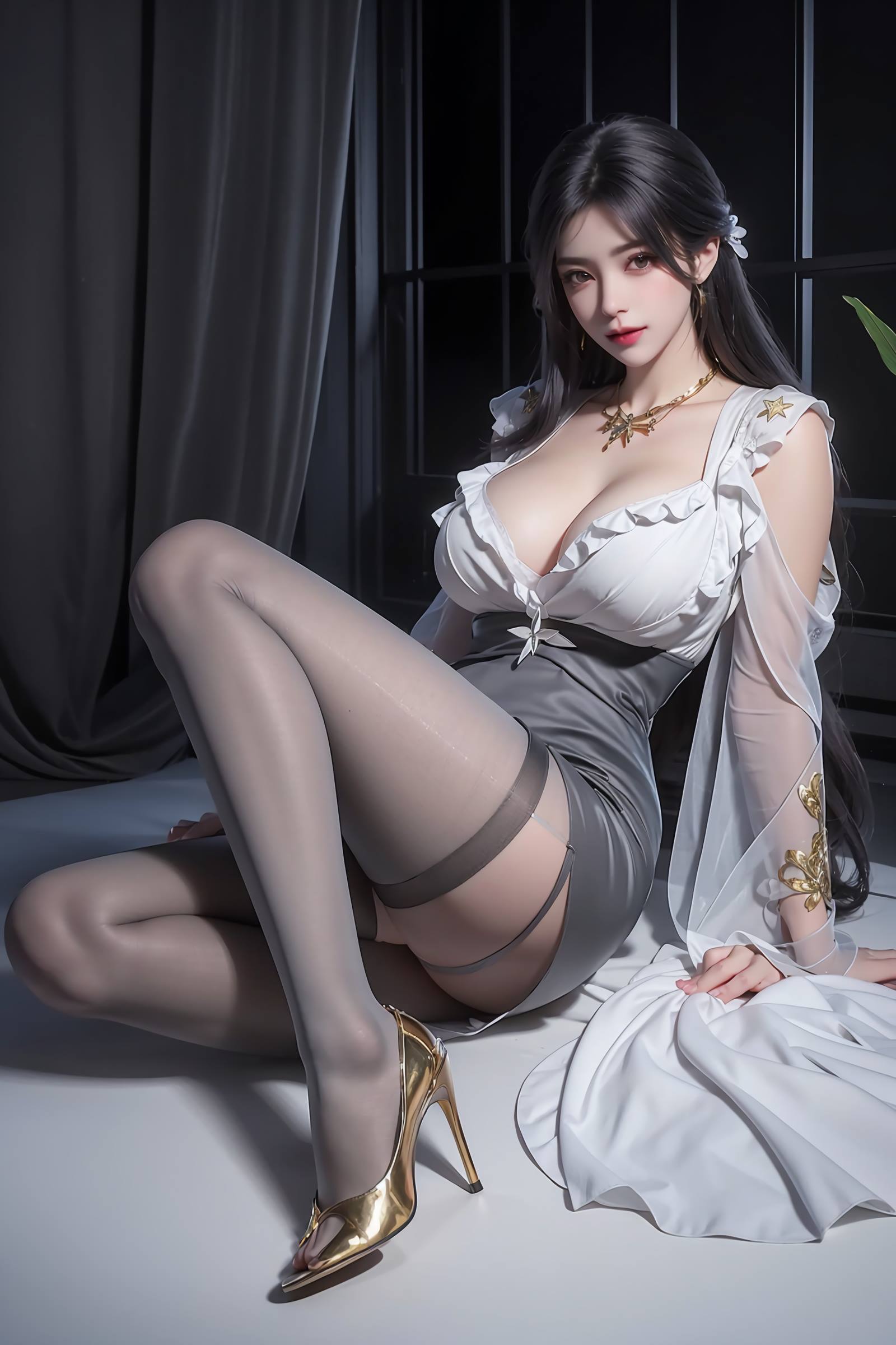 图片[79]-AI绘画 083 完美世界-云曦黑丝 [117P] – 速更版-美库