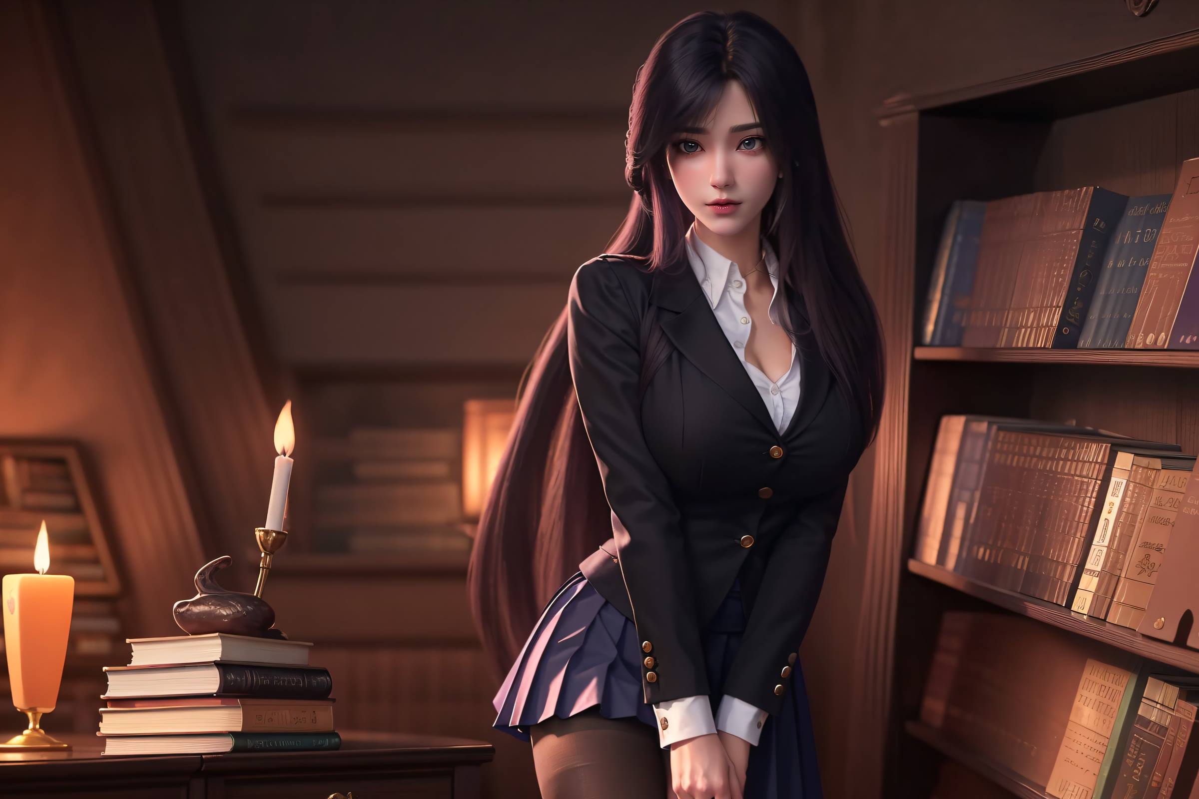 图片[117]-AI绘画 083 完美世界-云曦黑丝 [117P] – 速更版-美库