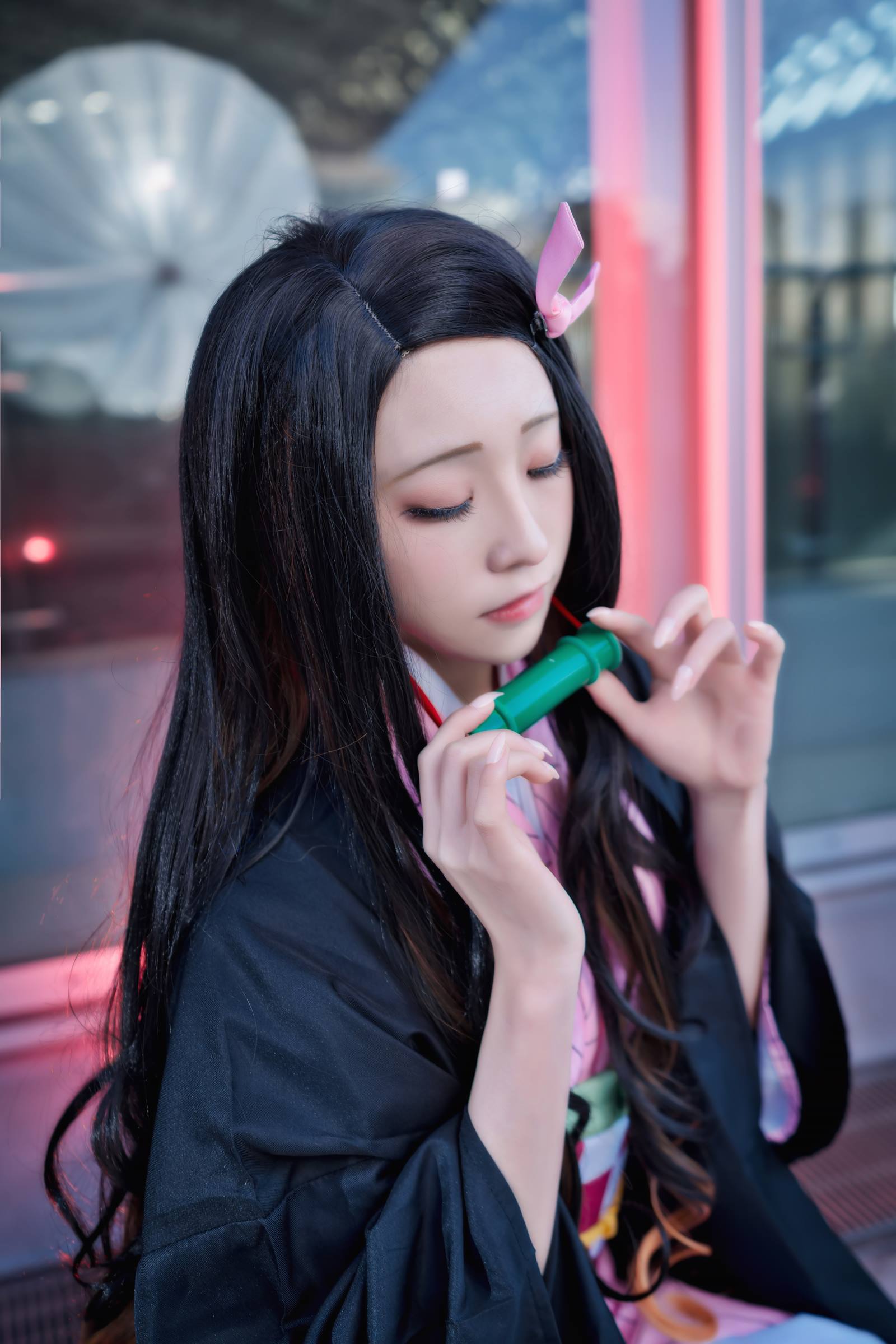 图片[12]-人气Coser@Kitaro_绮太郎 Kitaro_绮太郎 鬼灭之刃 灶门祢豆子[12P] – 速更版-美库