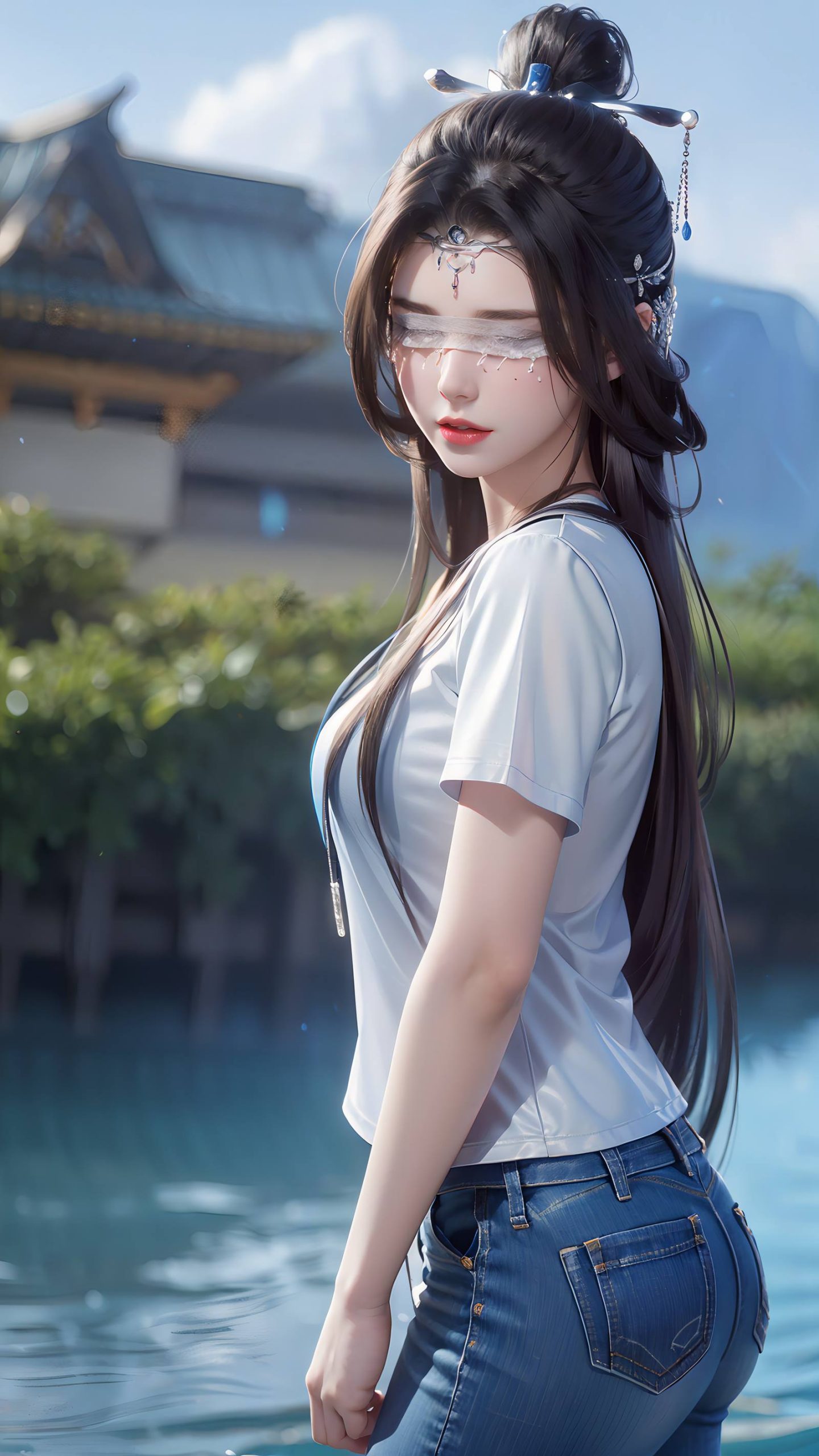 图片[10]-AI绘画 086 仙逆-兰若现代牛仔裤[95P] – 速更版-美库