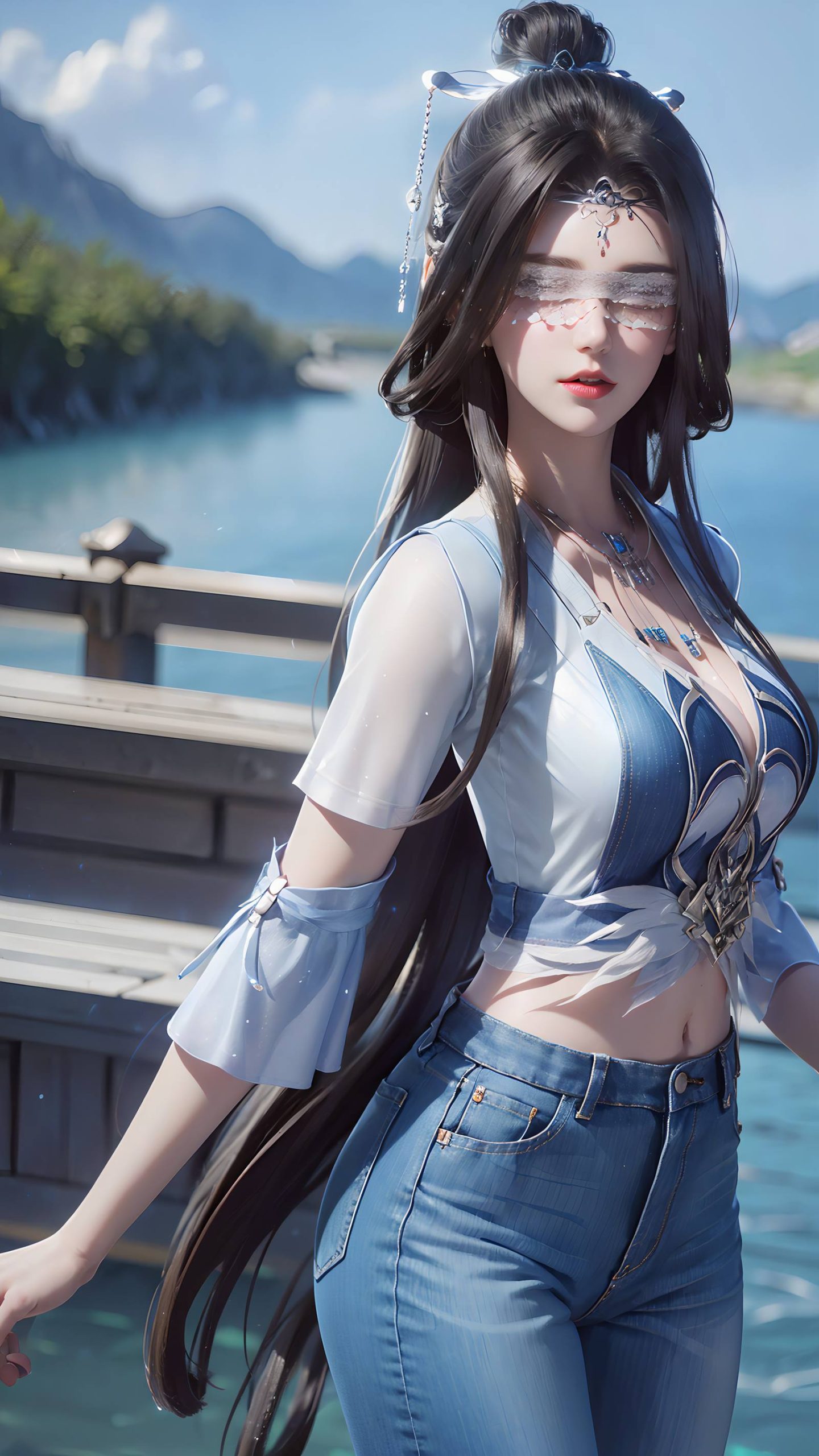 图片[12]-AI绘画 086 仙逆-兰若现代牛仔裤[95P] – 速更版-美库