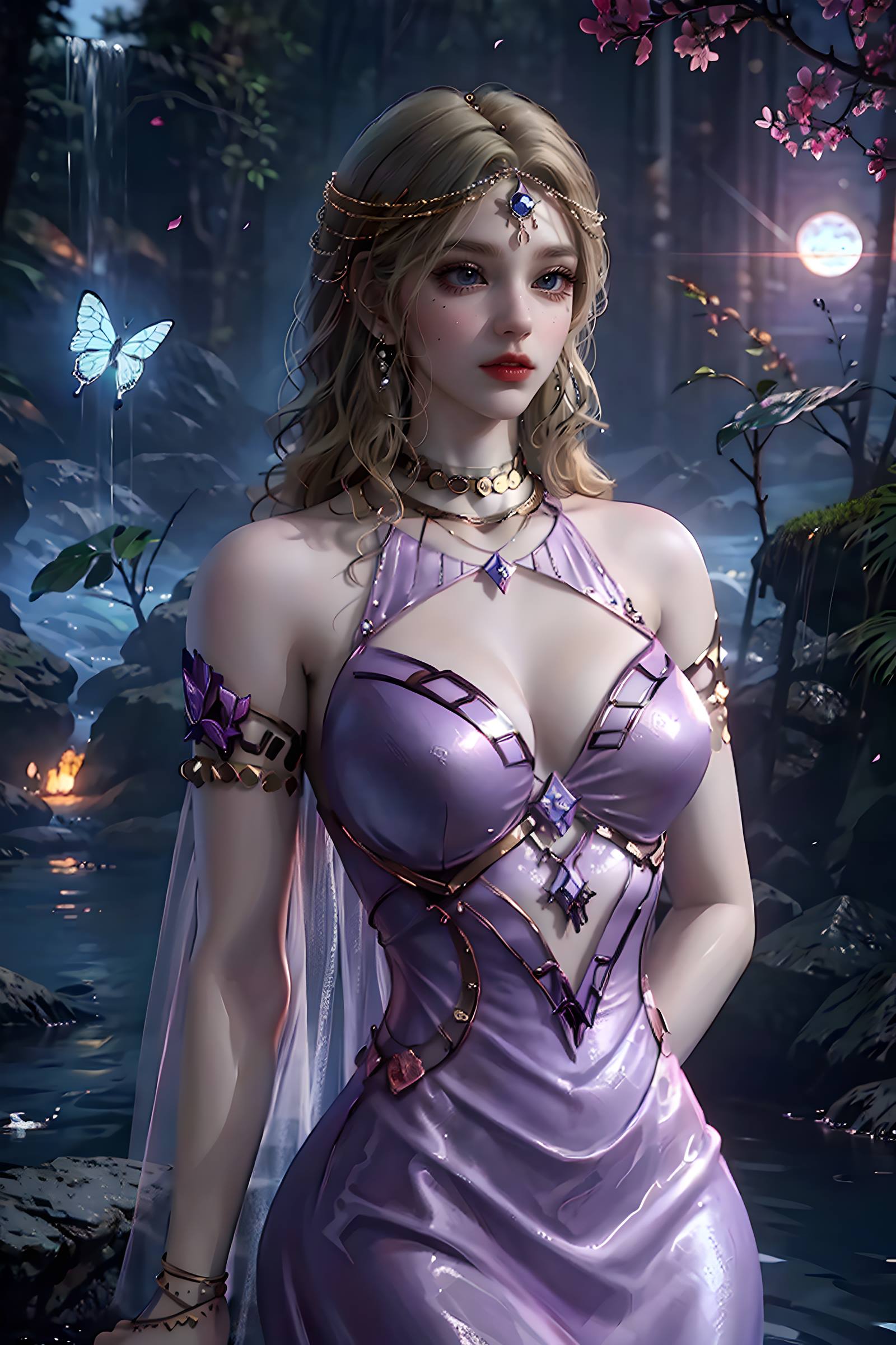 图片[13]-AI绘画 087 紫川-卡丹公主户外写真[22P] – 速更版-美库