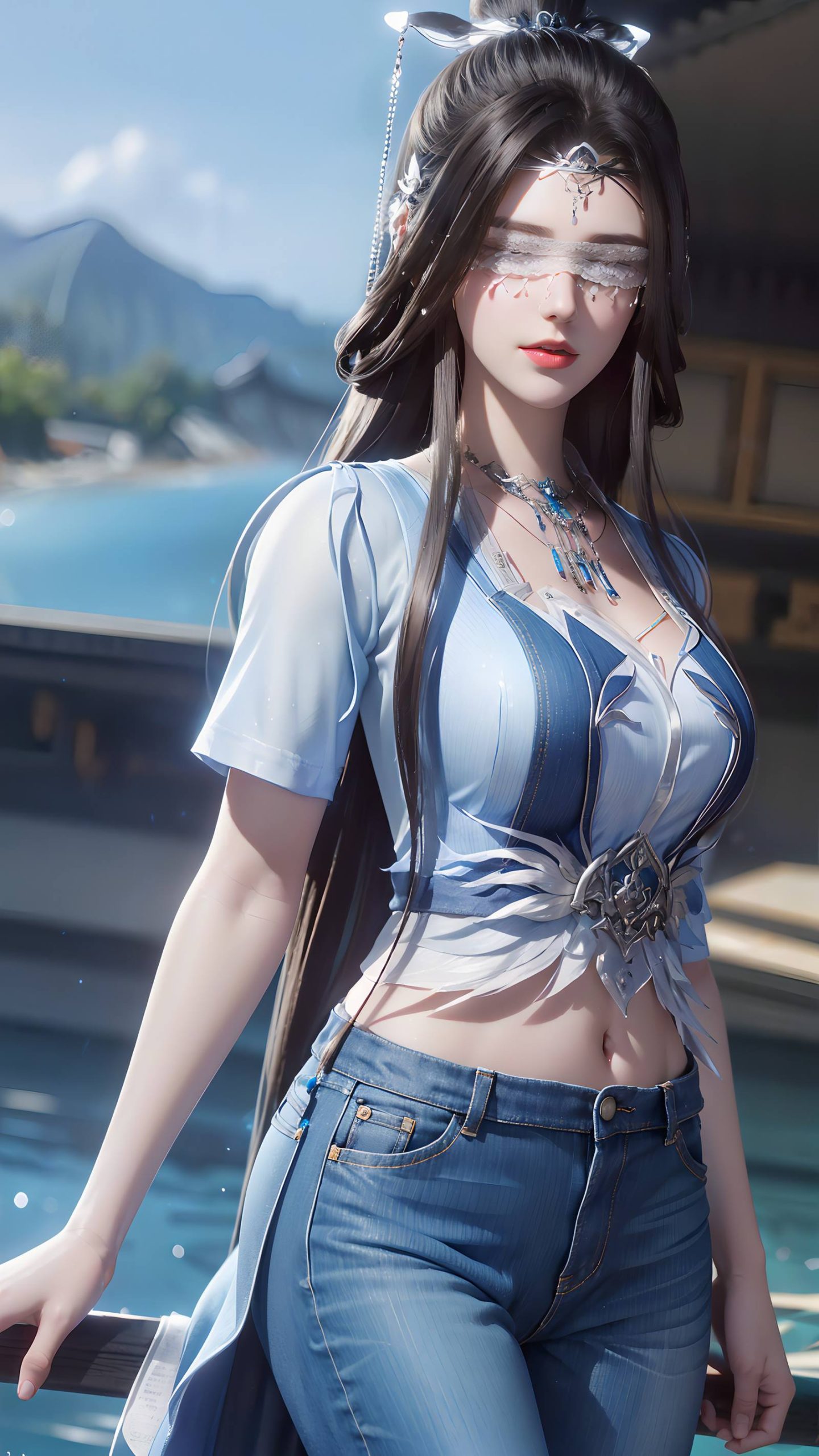 图片[15]-AI绘画 086 仙逆-兰若现代牛仔裤[95P] – 速更版-美库