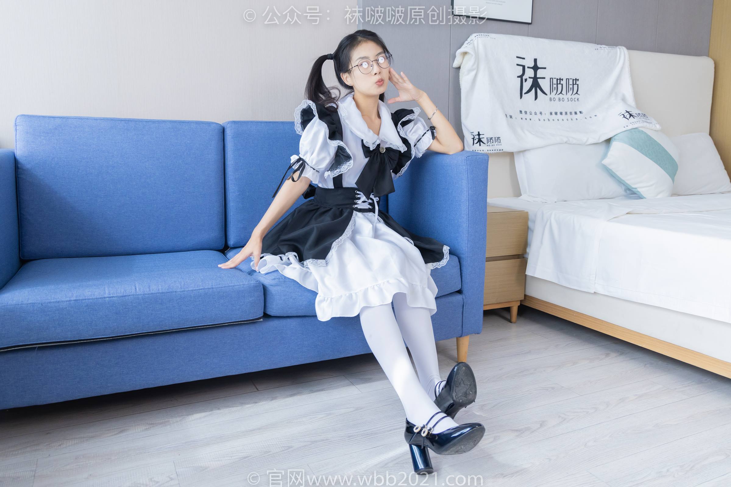 图片[16]-[BoBoSocks袜啵啵]NO.306 奶油-高跟鞋、皮鞋、厚白丝大腿袜、厚肉丝、白棉袜[140P] – 速更版-美库