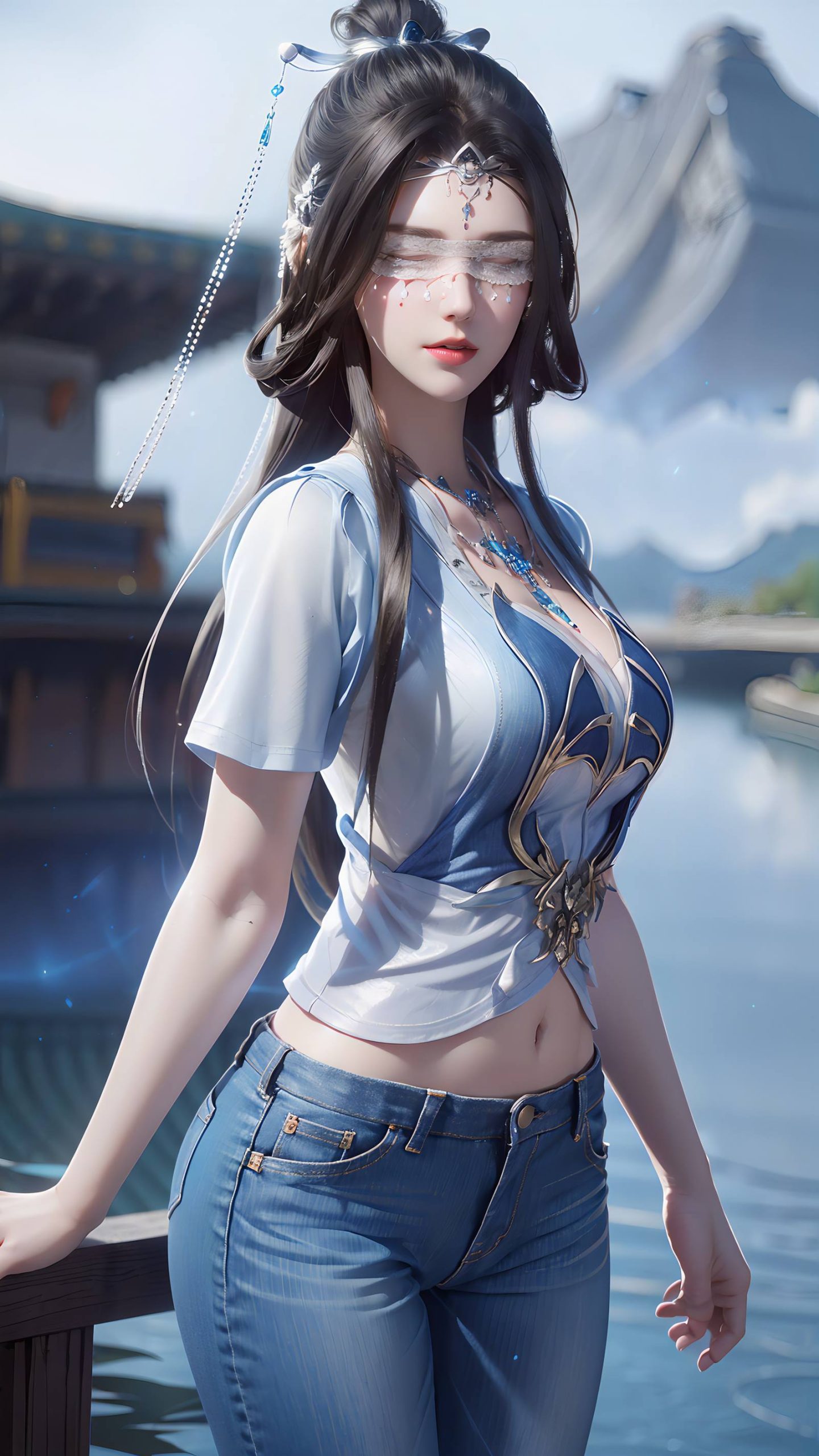 图片[18]-AI绘画 086 仙逆-兰若现代牛仔裤[95P] – 速更版-美库