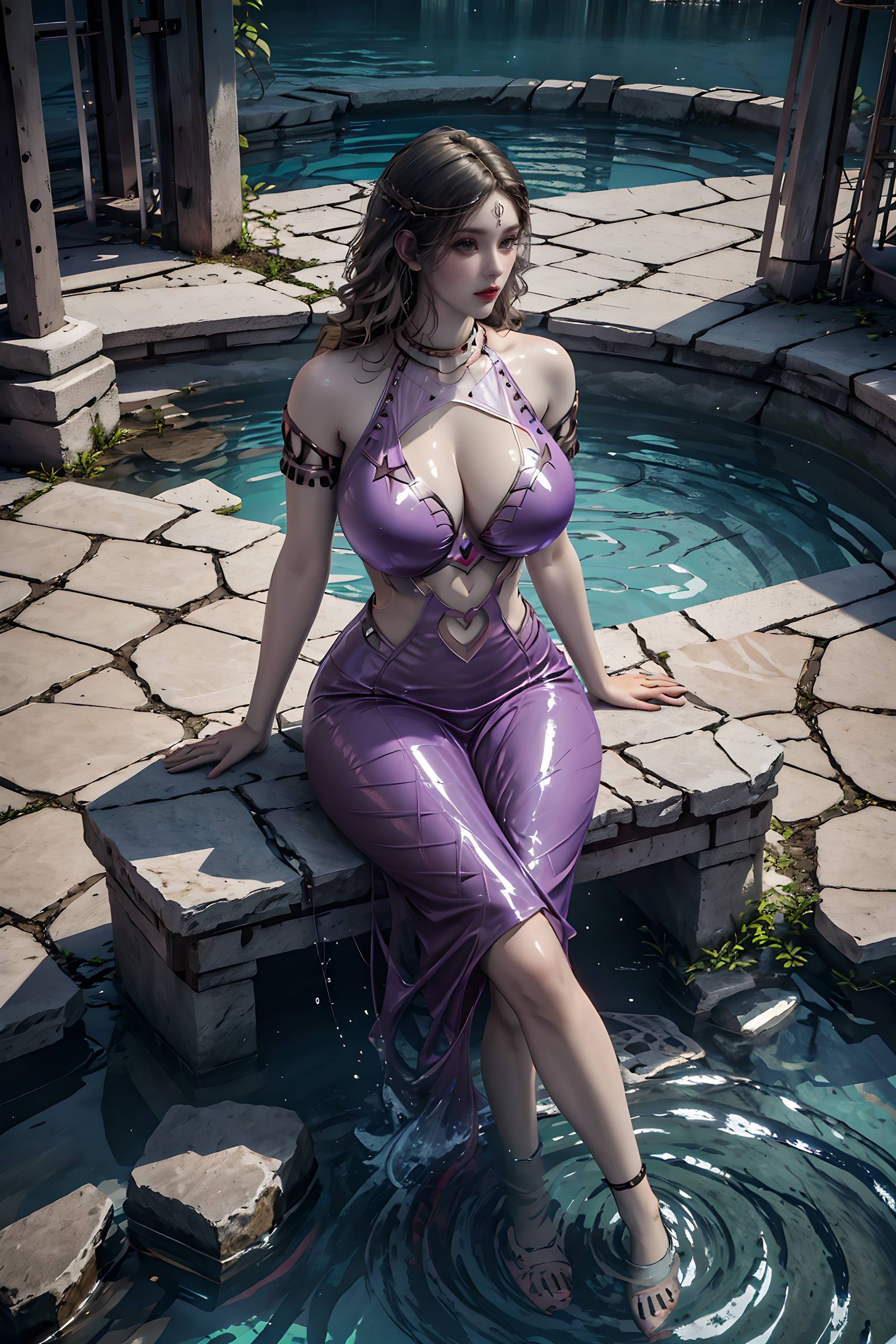 图片[19]-AI绘画 087 紫川-卡丹公主户外写真[22P] – 速更版-美库