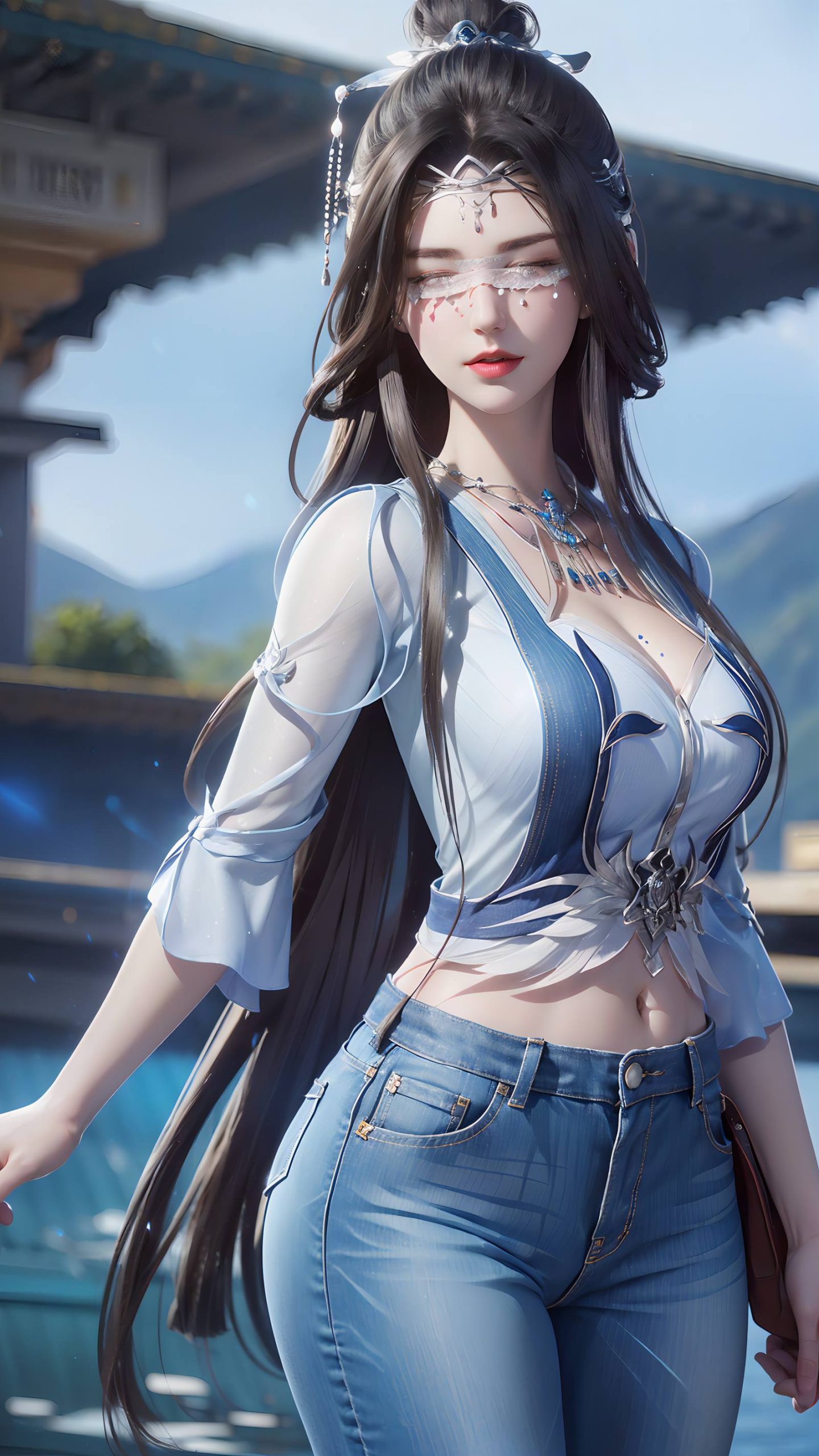 图片[20]-AI绘画 086 仙逆-兰若现代牛仔裤[95P] – 速更版-美库