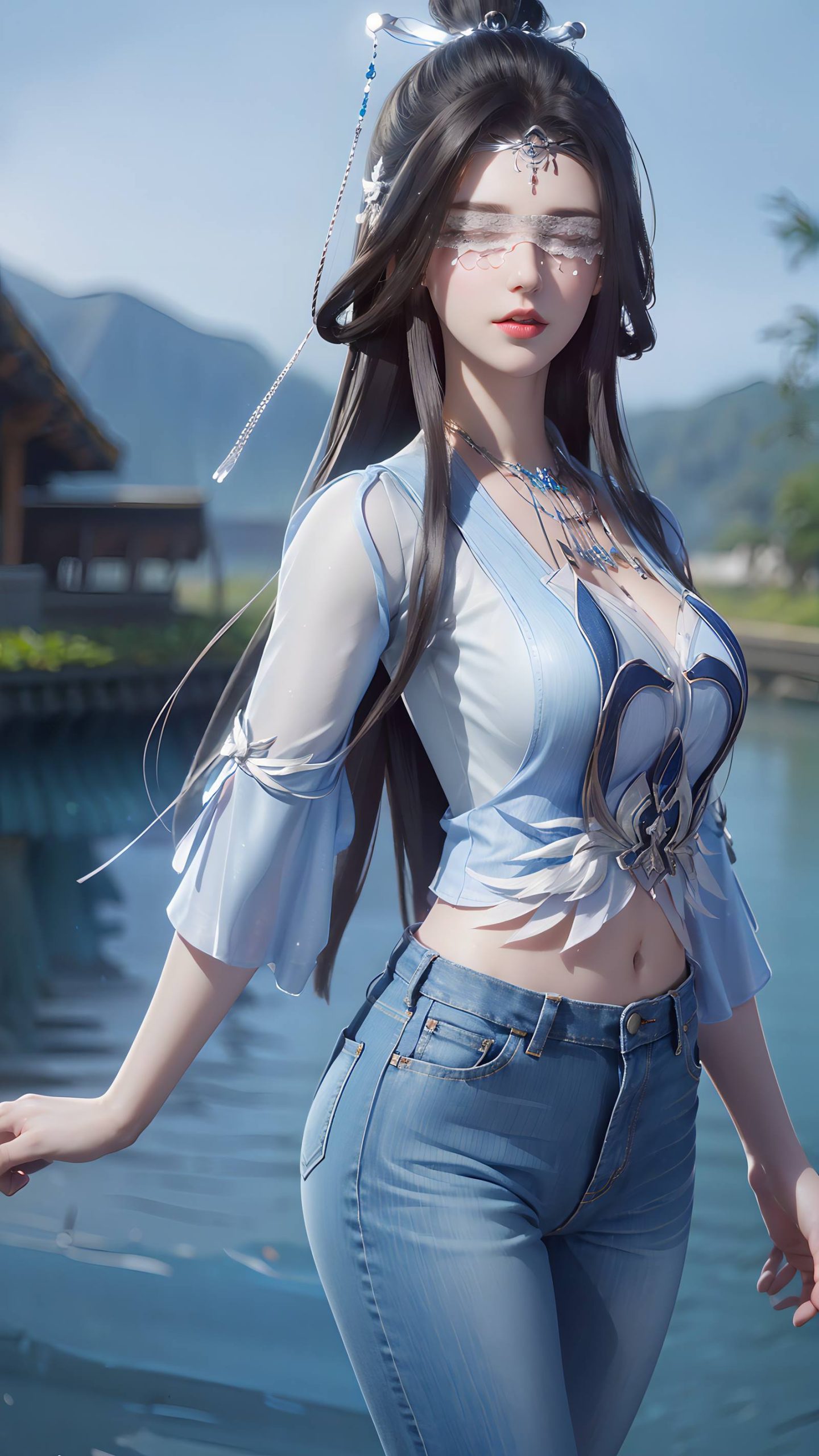 图片[21]-AI绘画 086 仙逆-兰若现代牛仔裤[95P] – 速更版-美库