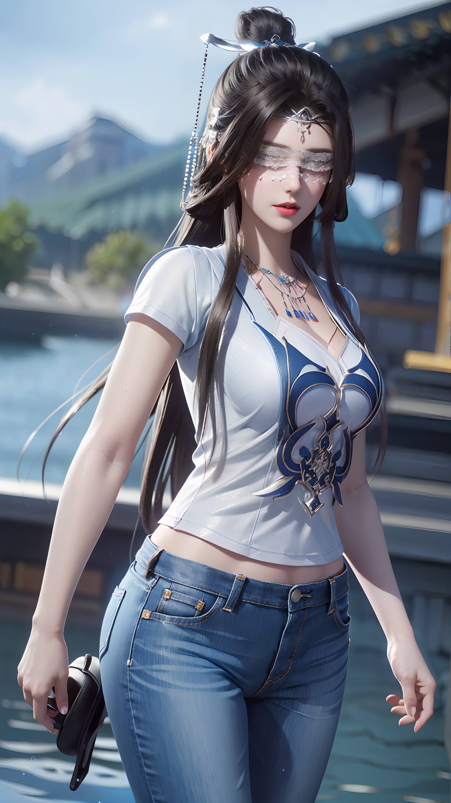 图片[22]-AI绘画 086 仙逆-兰若现代牛仔裤[95P] – 速更版-美库