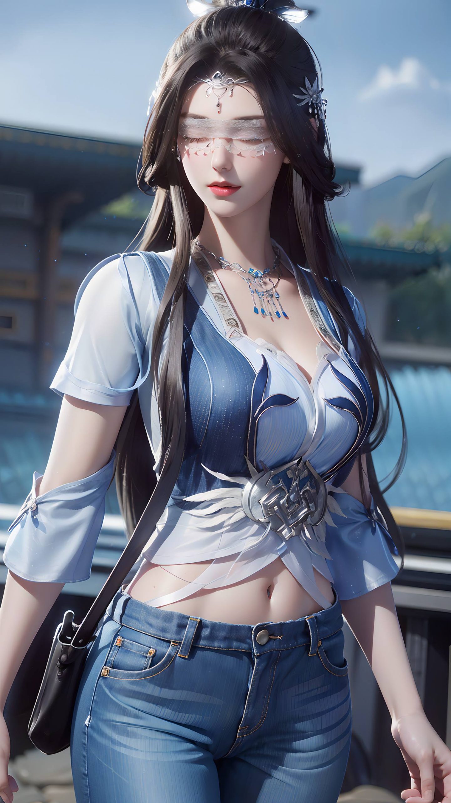 图片[24]-AI绘画 086 仙逆-兰若现代牛仔裤[95P] – 速更版-美库