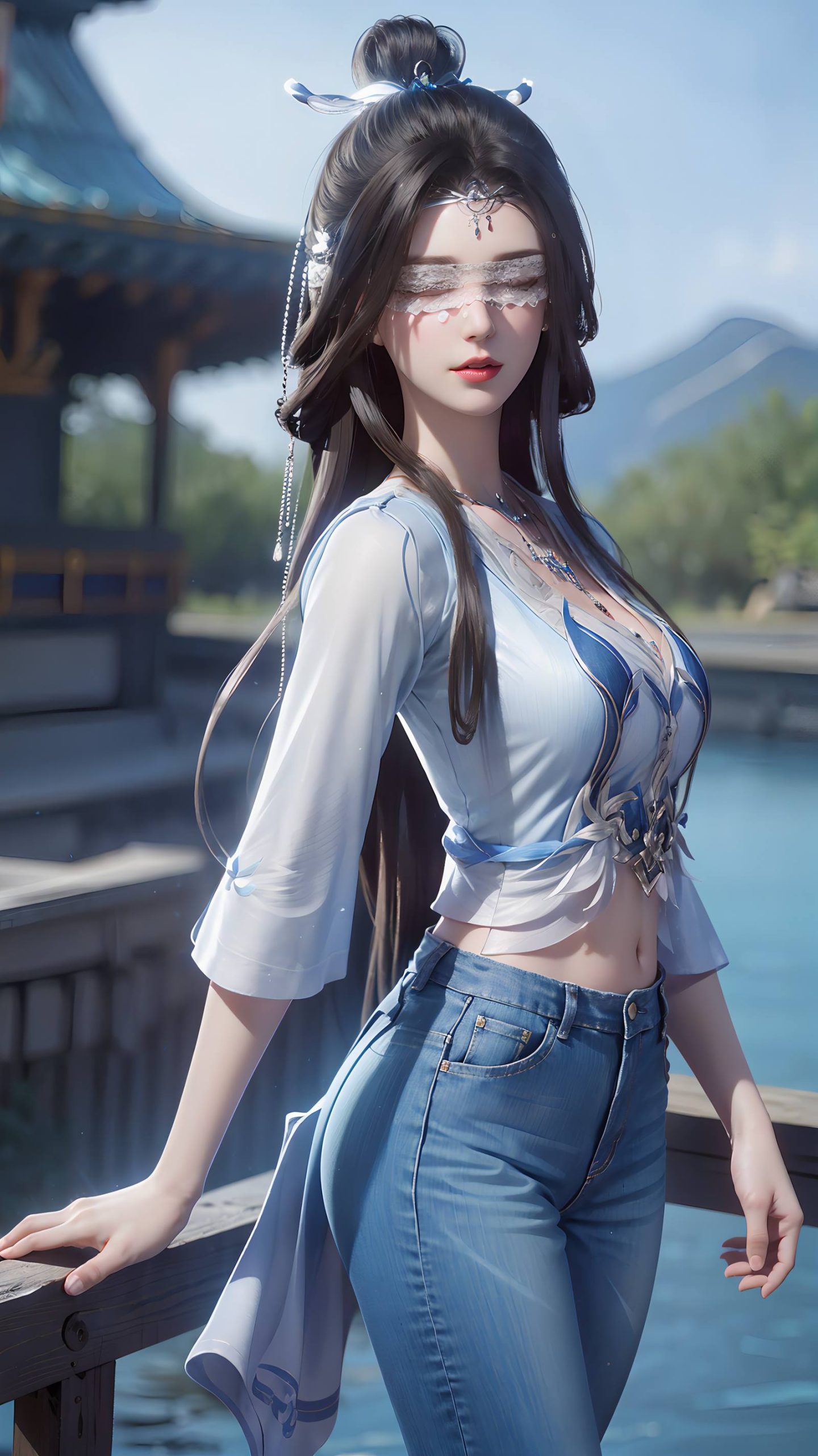 图片[31]-AI绘画 086 仙逆-兰若现代牛仔裤[95P] – 速更版-美库