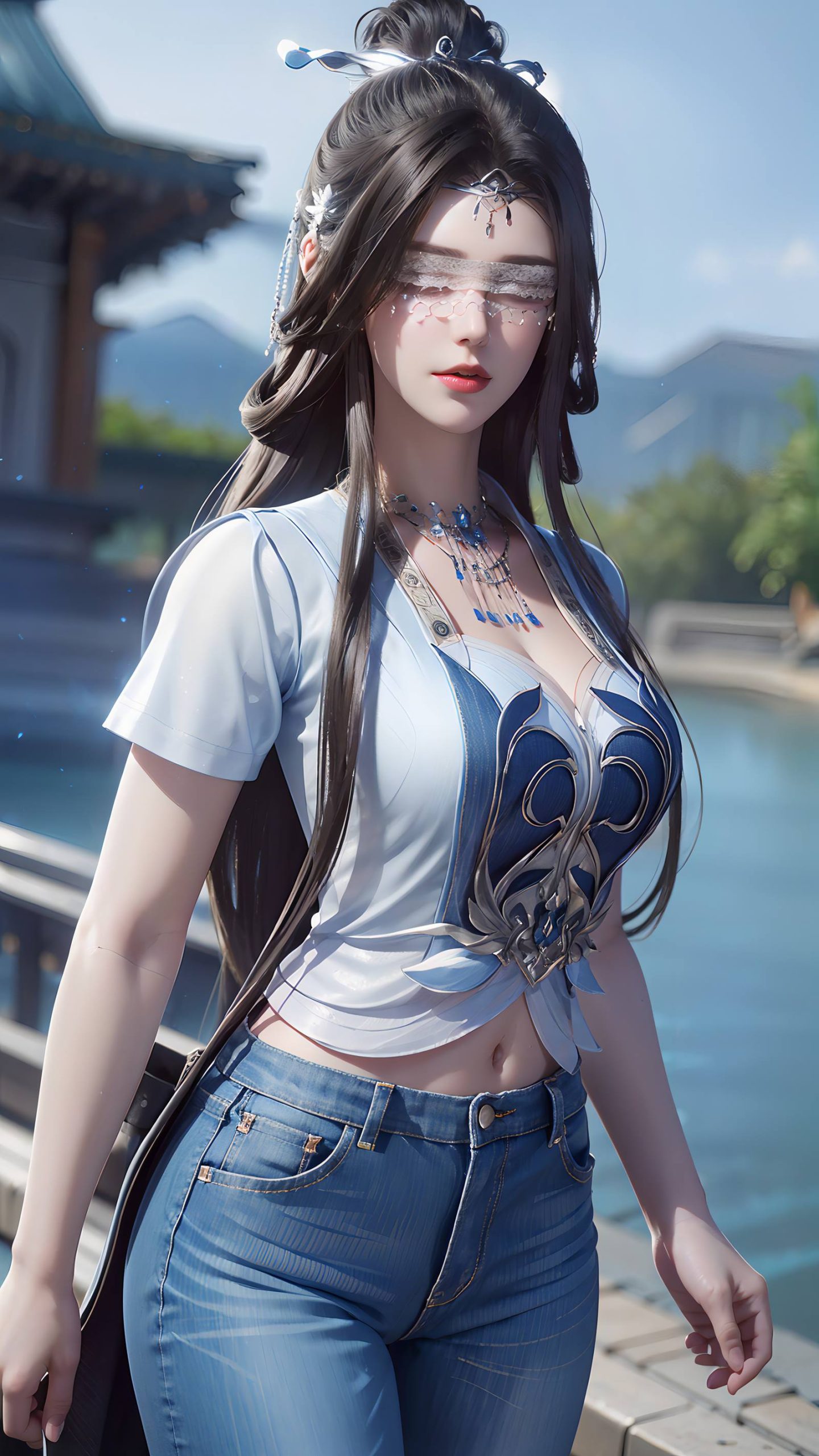 图片[34]-AI绘画 086 仙逆-兰若现代牛仔裤[95P] – 速更版-美库