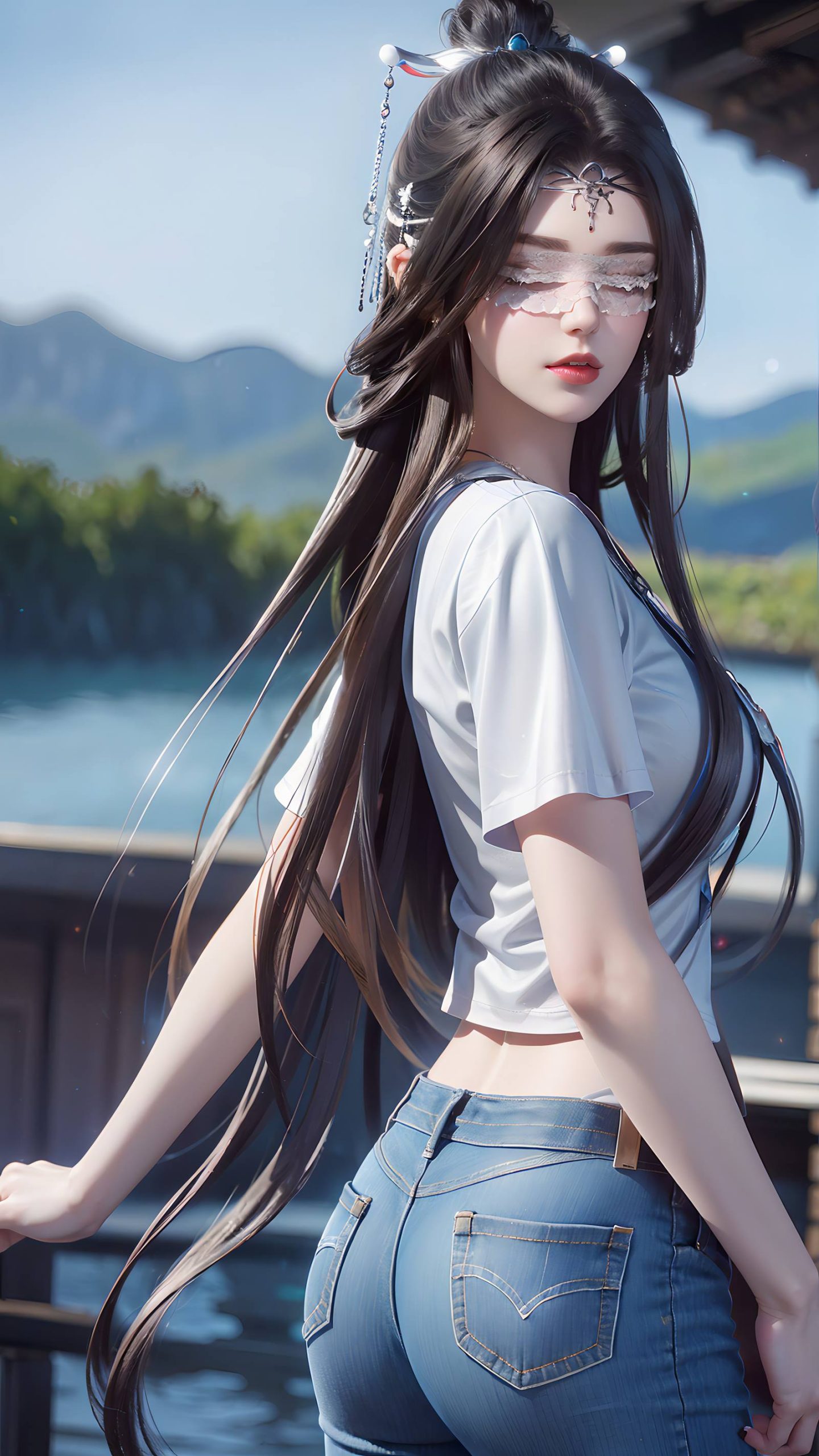 图片[35]-AI绘画 086 仙逆-兰若现代牛仔裤[95P] – 速更版-美库