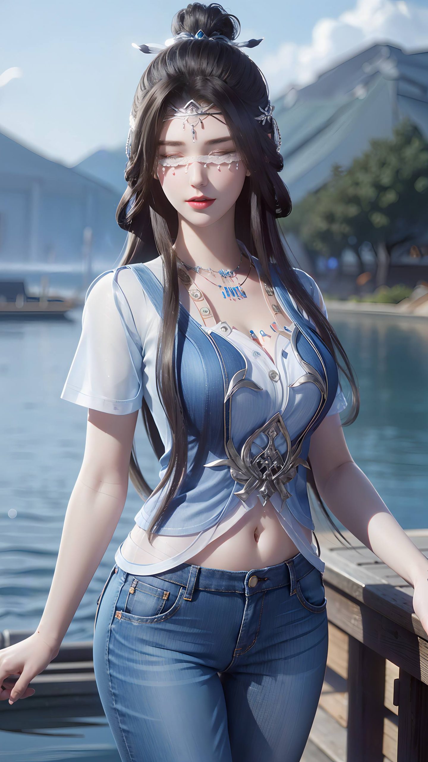 图片[40]-AI绘画 086 仙逆-兰若现代牛仔裤[95P] – 速更版-美库