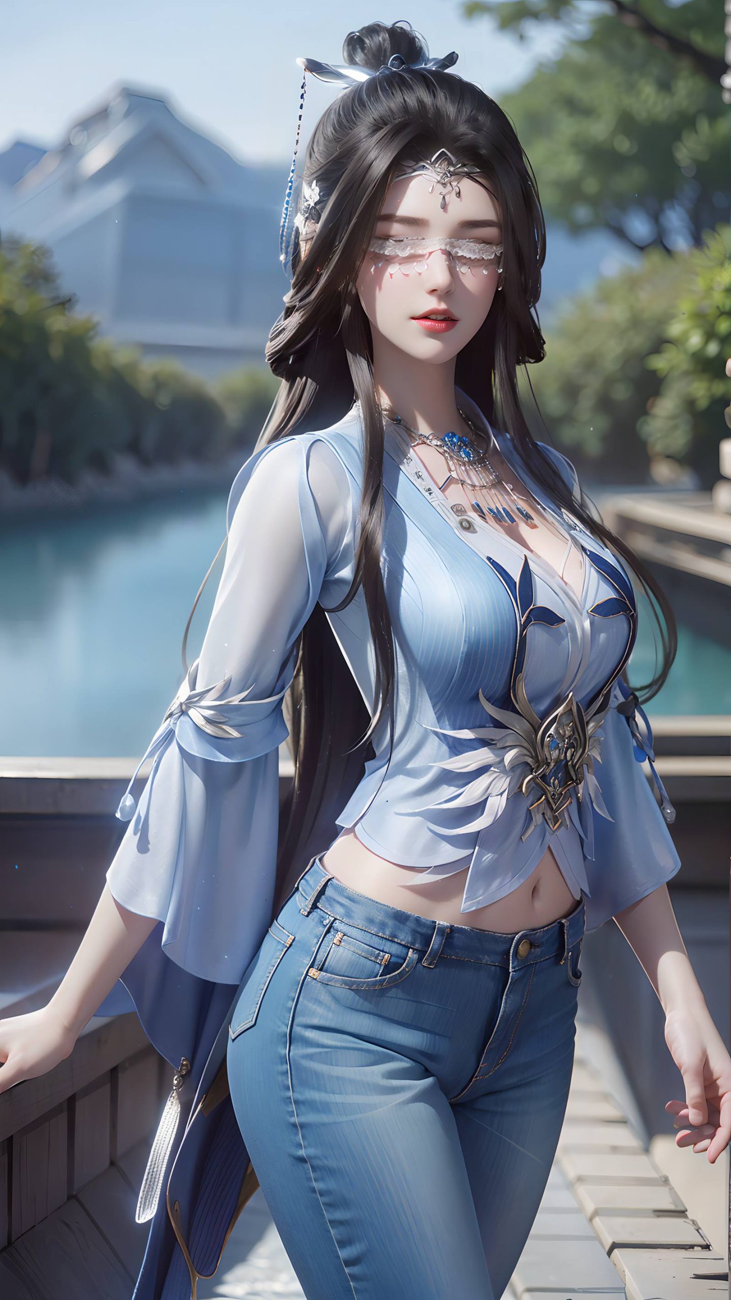 图片[42]-AI绘画 086 仙逆-兰若现代牛仔裤[95P] – 速更版-美库