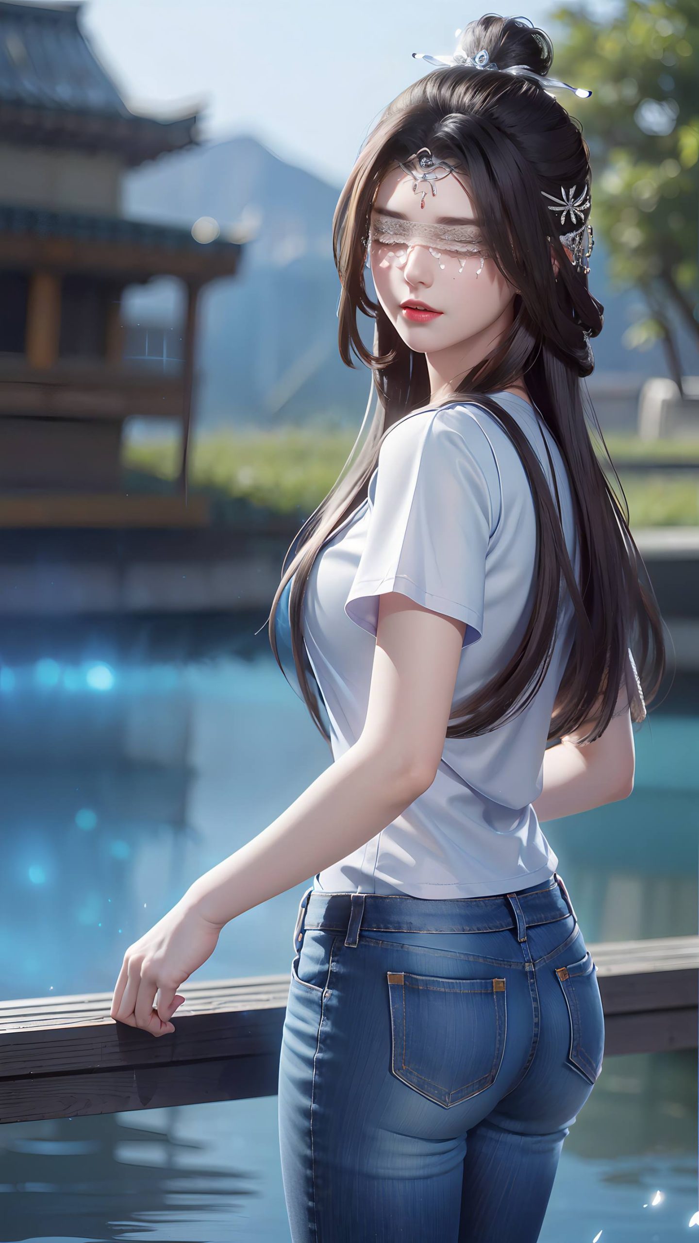 图片[46]-AI绘画 086 仙逆-兰若现代牛仔裤[95P] – 速更版-美库