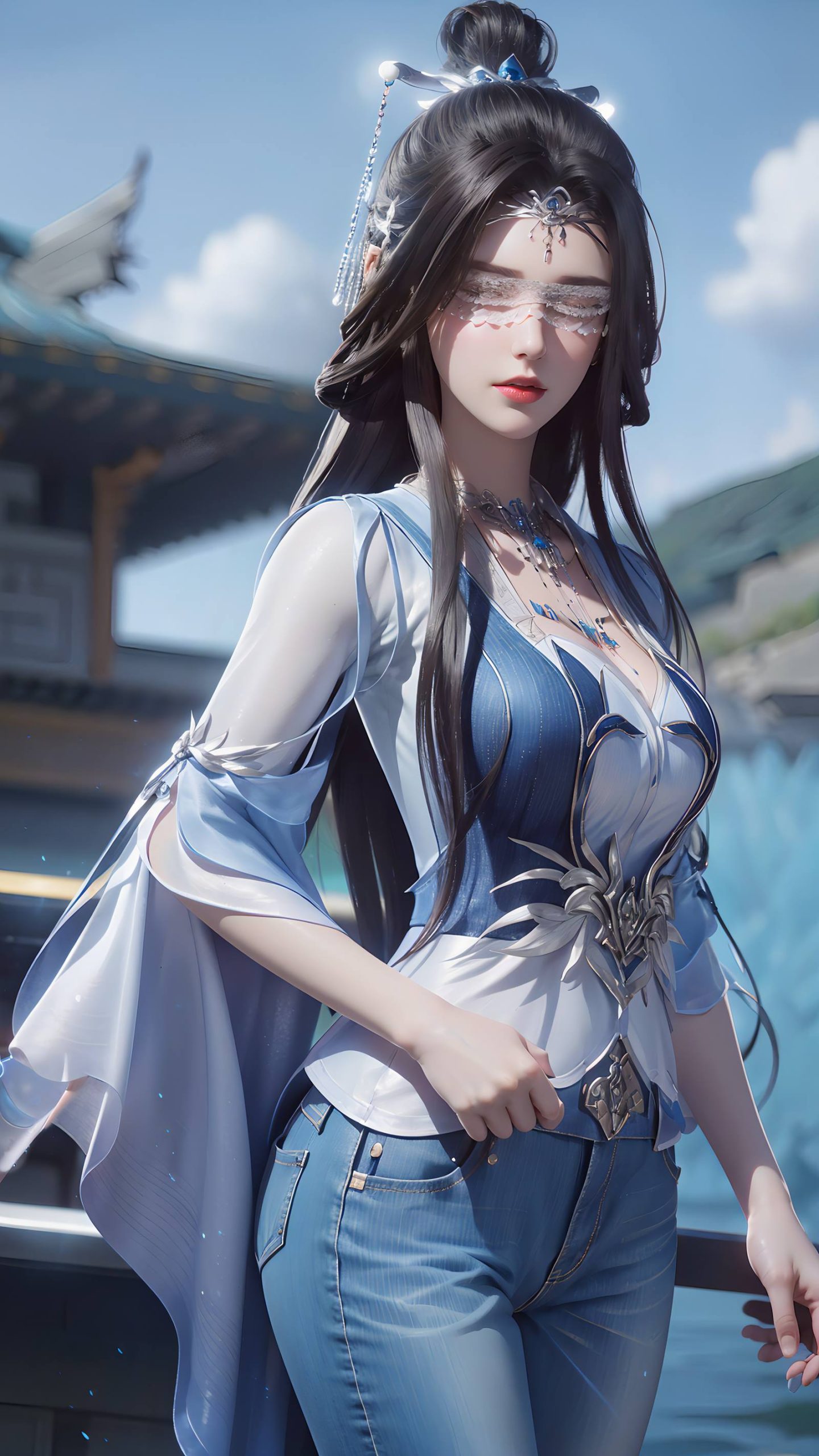 图片[47]-AI绘画 086 仙逆-兰若现代牛仔裤[95P] – 速更版-美库