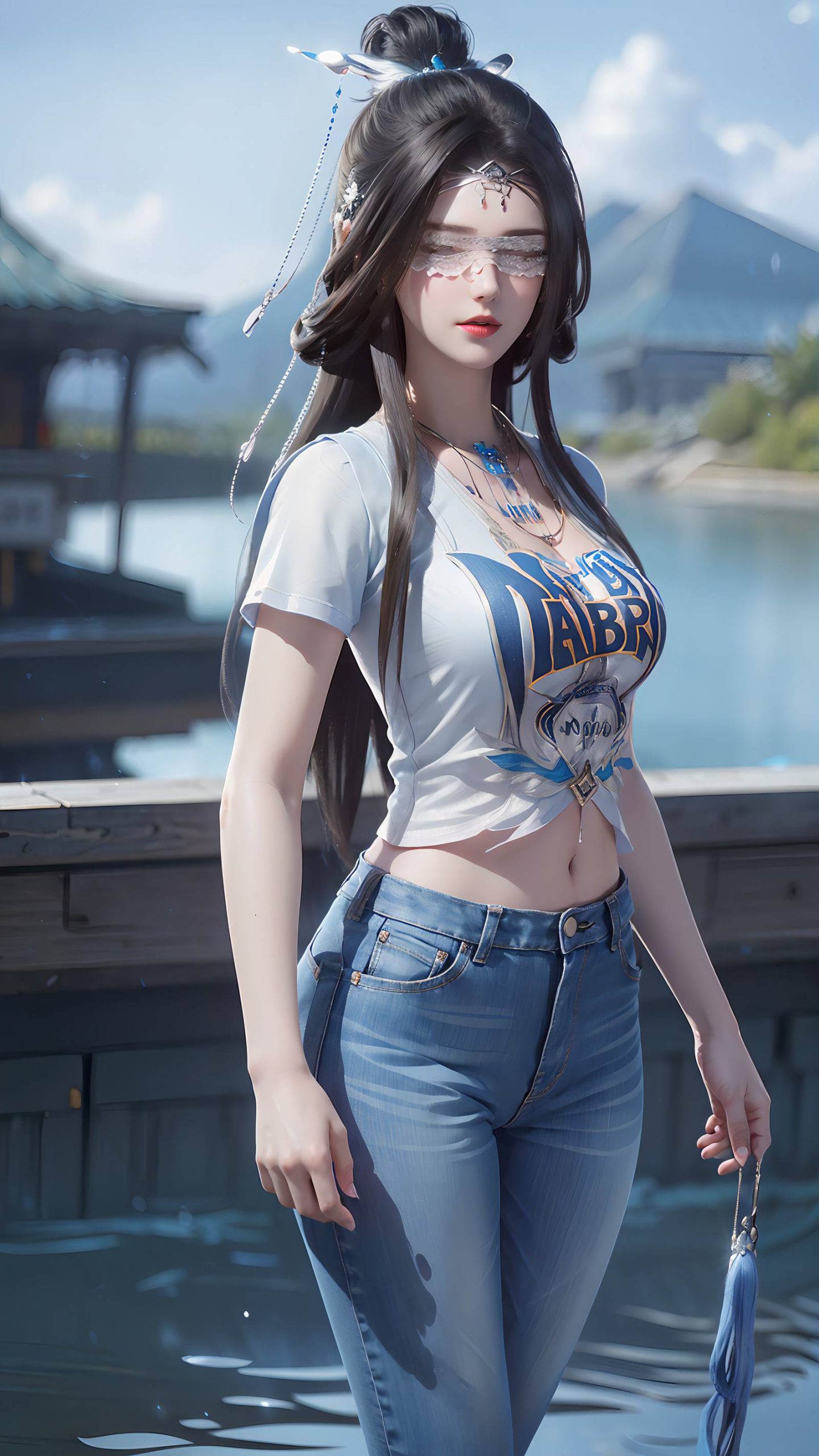 图片[51]-AI绘画 086 仙逆-兰若现代牛仔裤[95P] – 速更版-美库