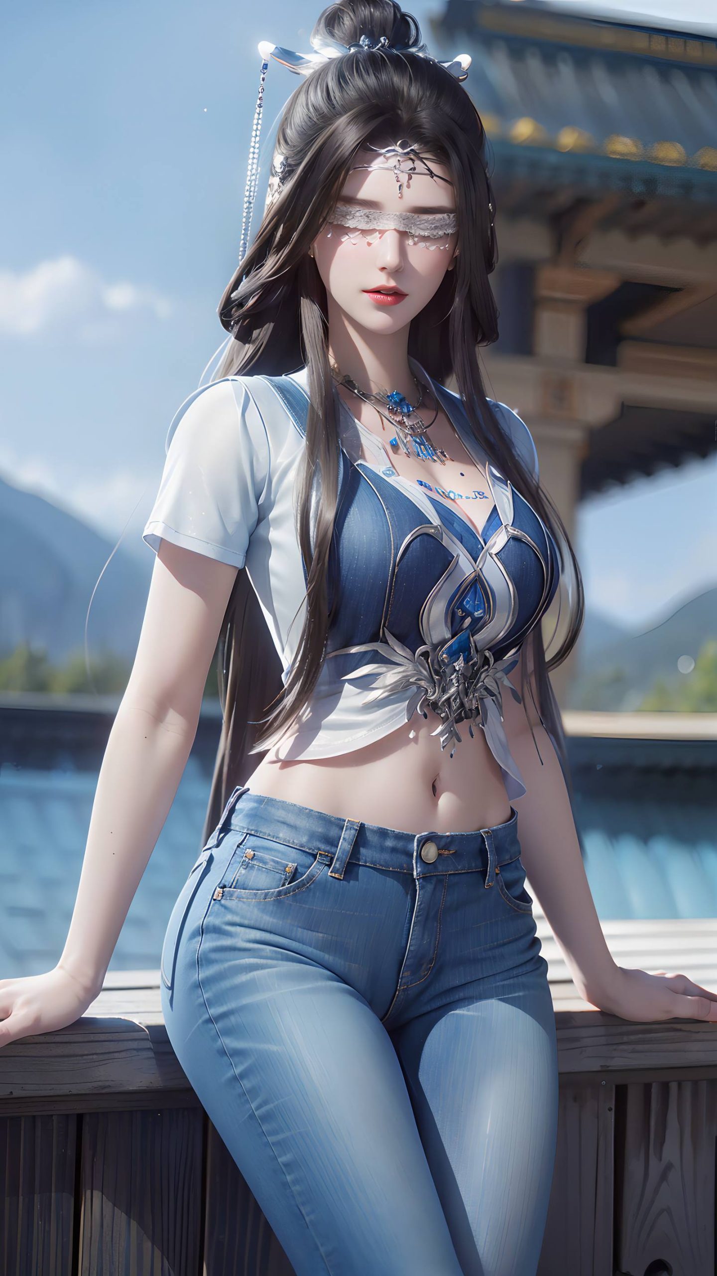 图片[57]-AI绘画 086 仙逆-兰若现代牛仔裤[95P] – 速更版-美库