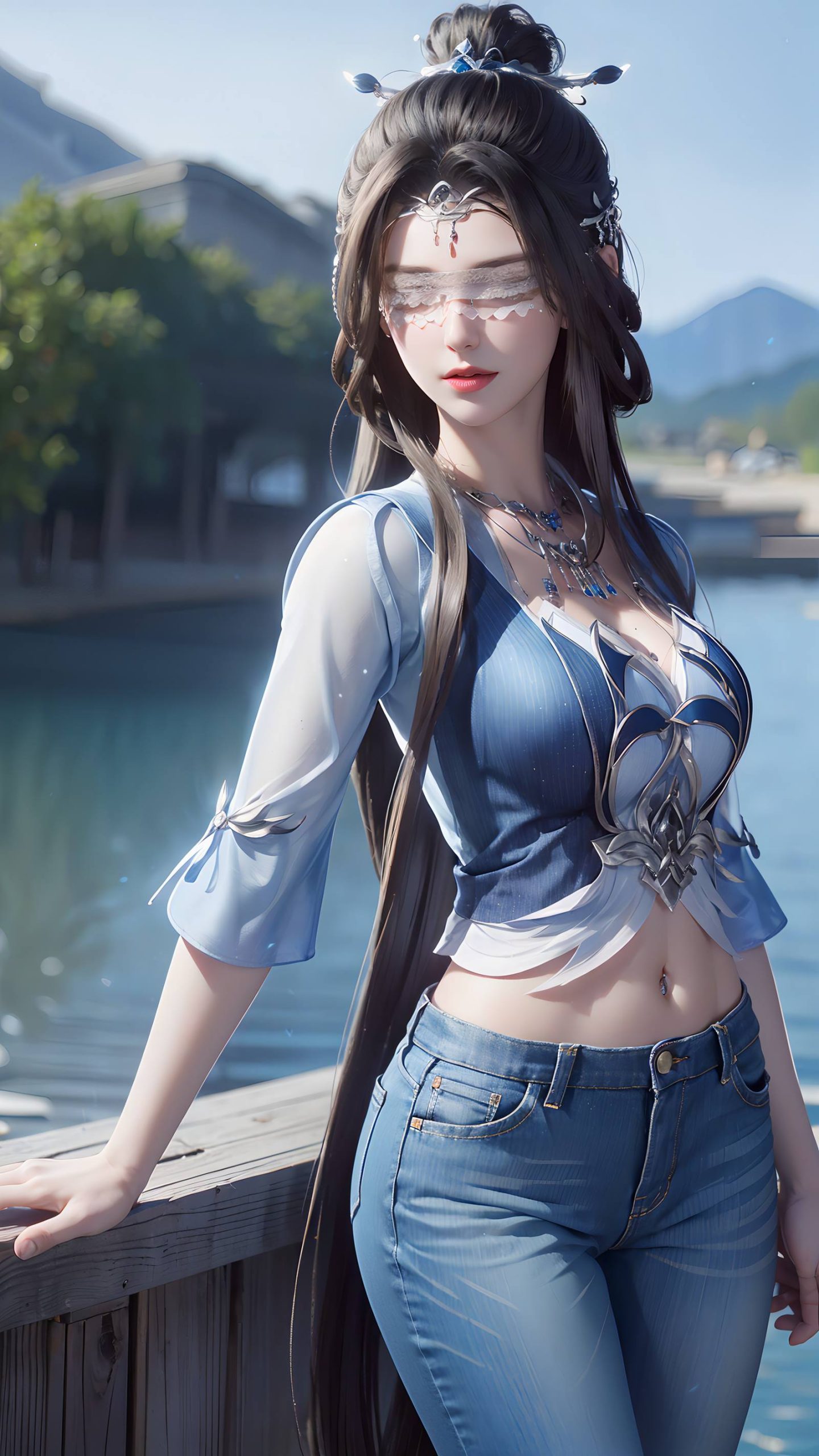 图片[60]-AI绘画 086 仙逆-兰若现代牛仔裤[95P] – 速更版-美库