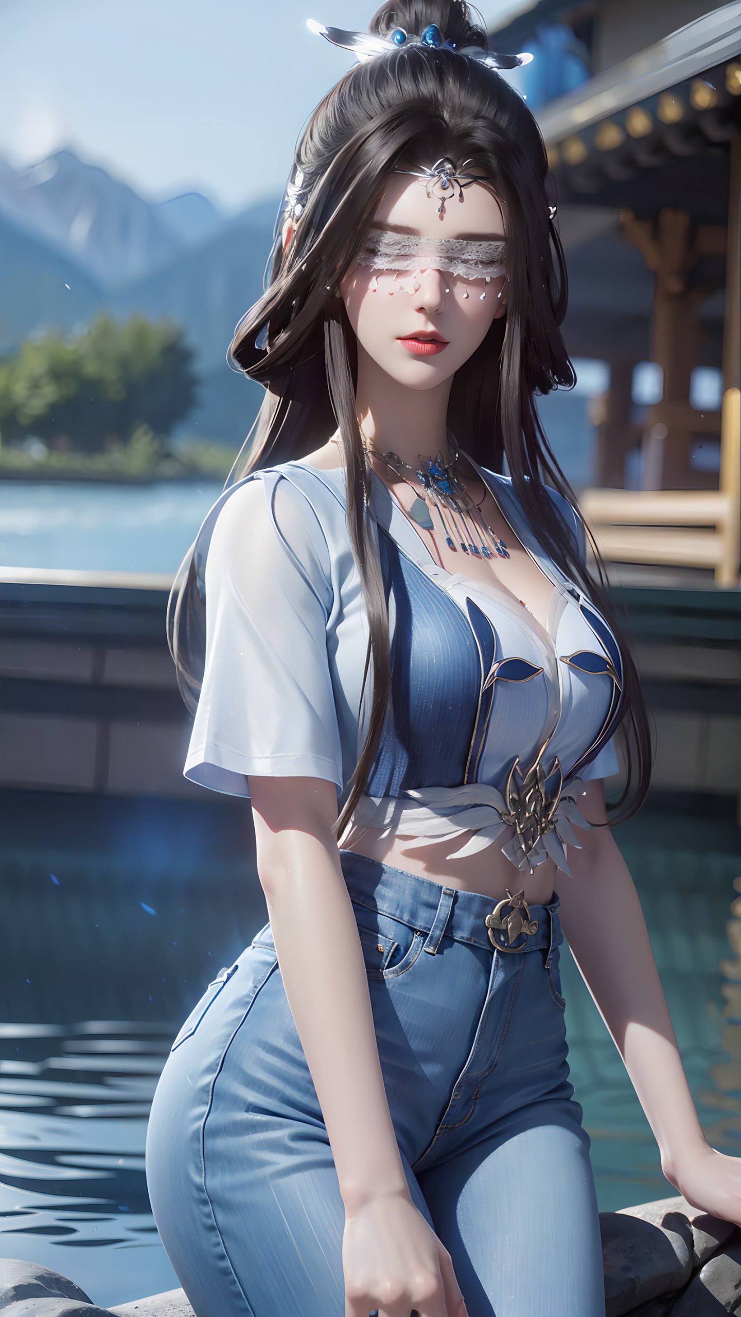 图片[61]-AI绘画 086 仙逆-兰若现代牛仔裤[95P] – 速更版-美库