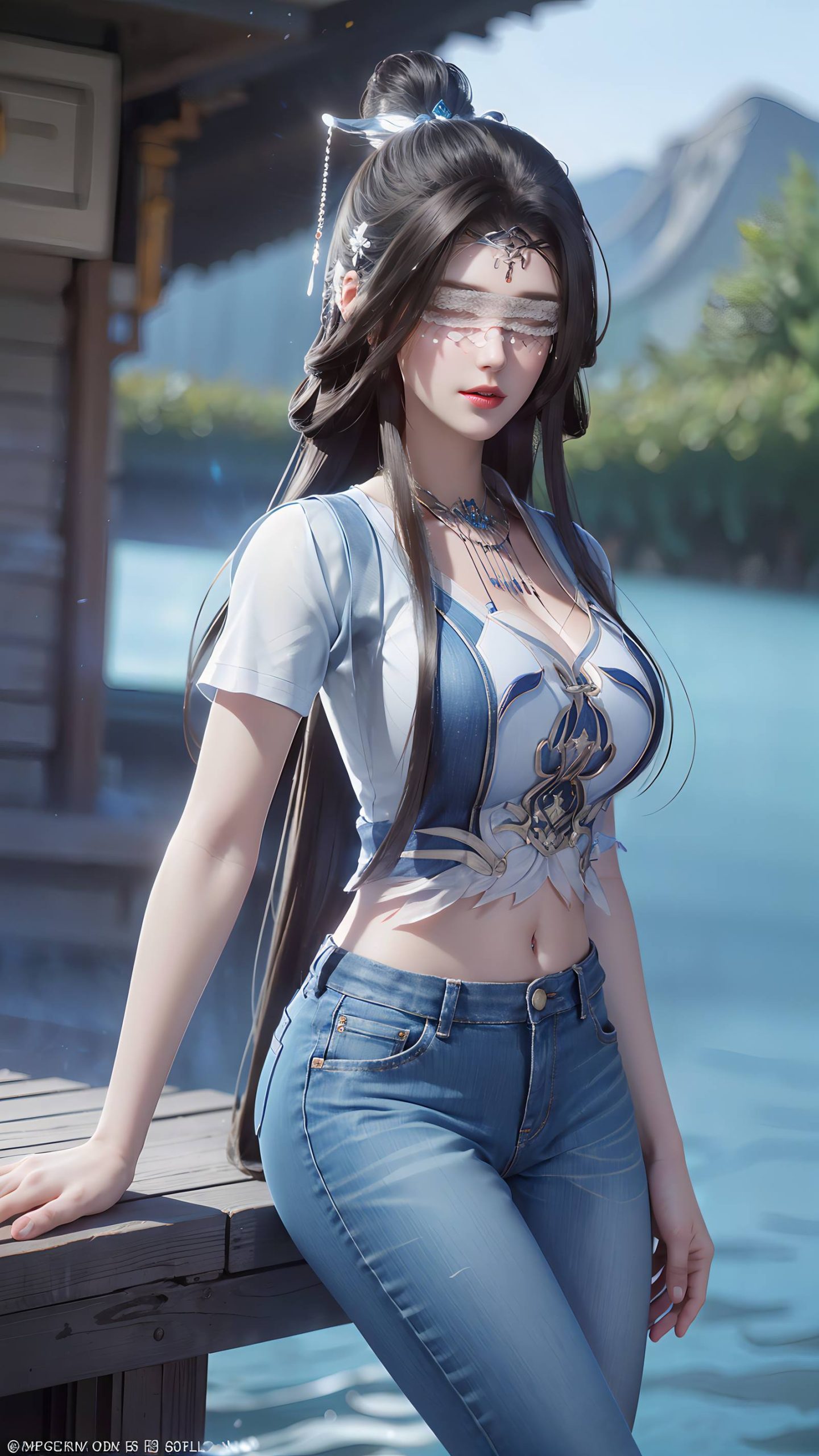 图片[63]-AI绘画 086 仙逆-兰若现代牛仔裤[95P] – 速更版-美库