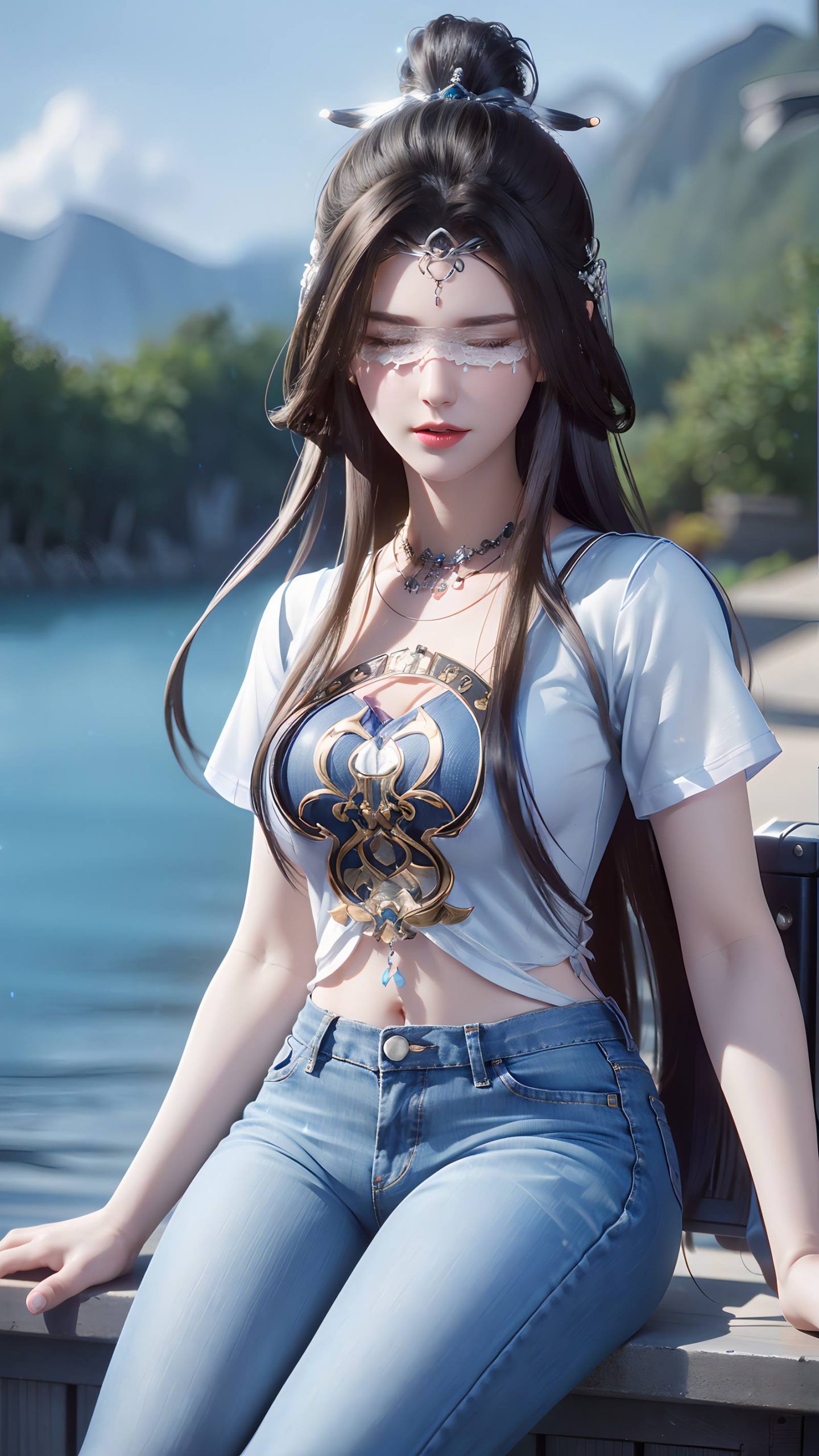 图片[66]-AI绘画 086 仙逆-兰若现代牛仔裤[95P] – 速更版-美库