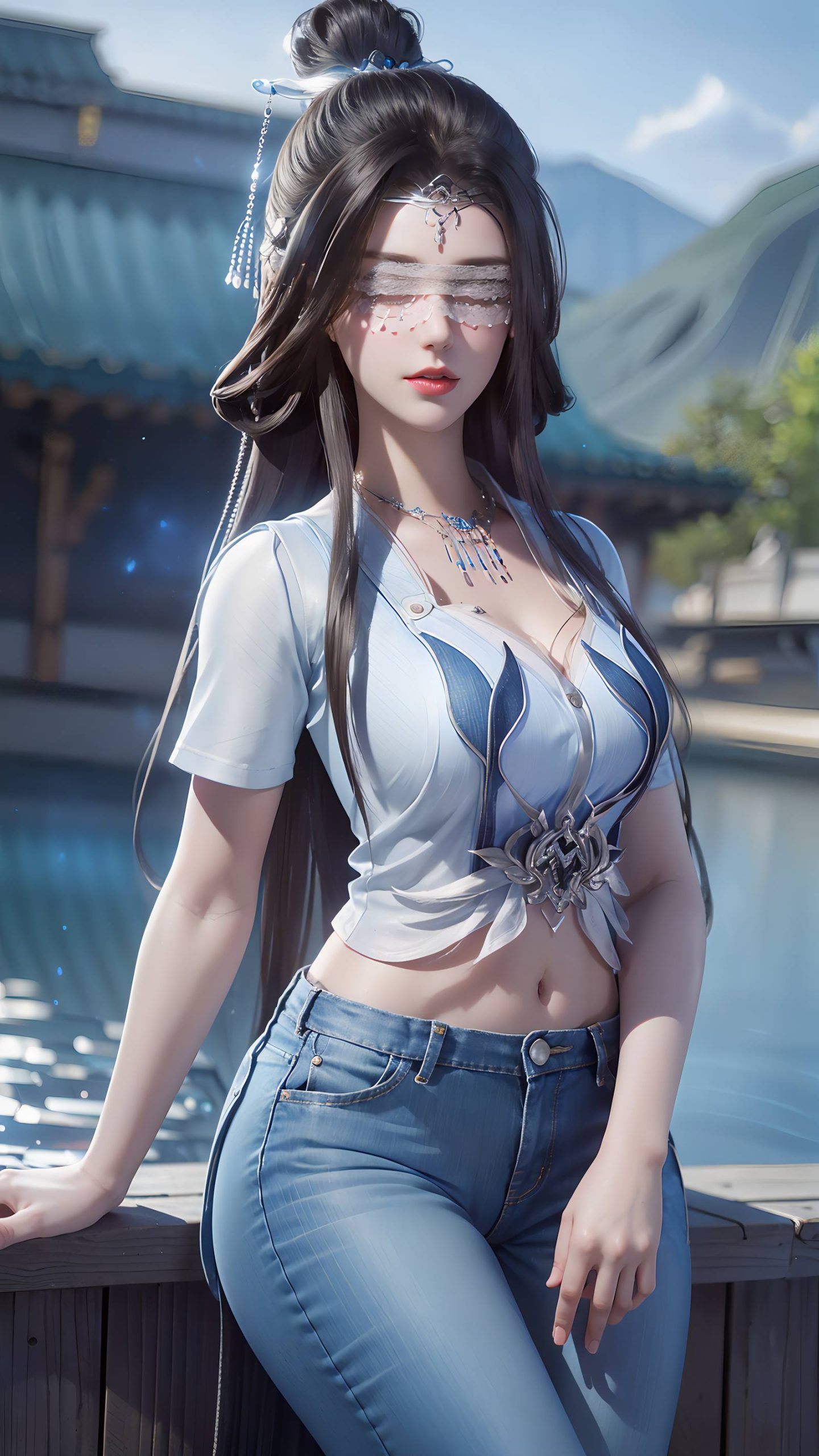 图片[68]-AI绘画 086 仙逆-兰若现代牛仔裤[95P] – 速更版-美库