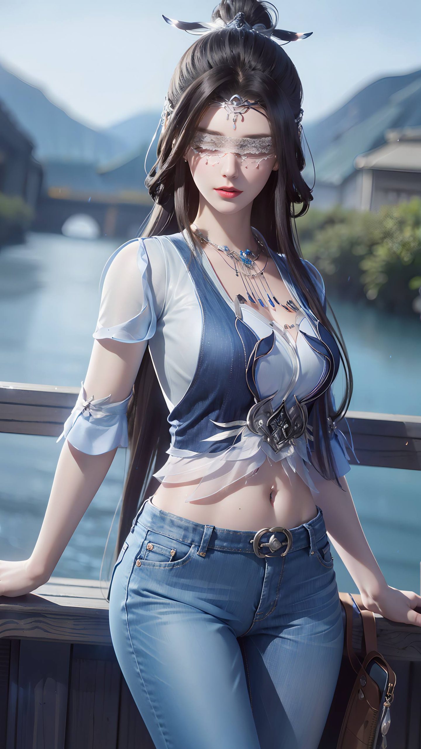 图片[71]-AI绘画 086 仙逆-兰若现代牛仔裤[95P] – 速更版-美库