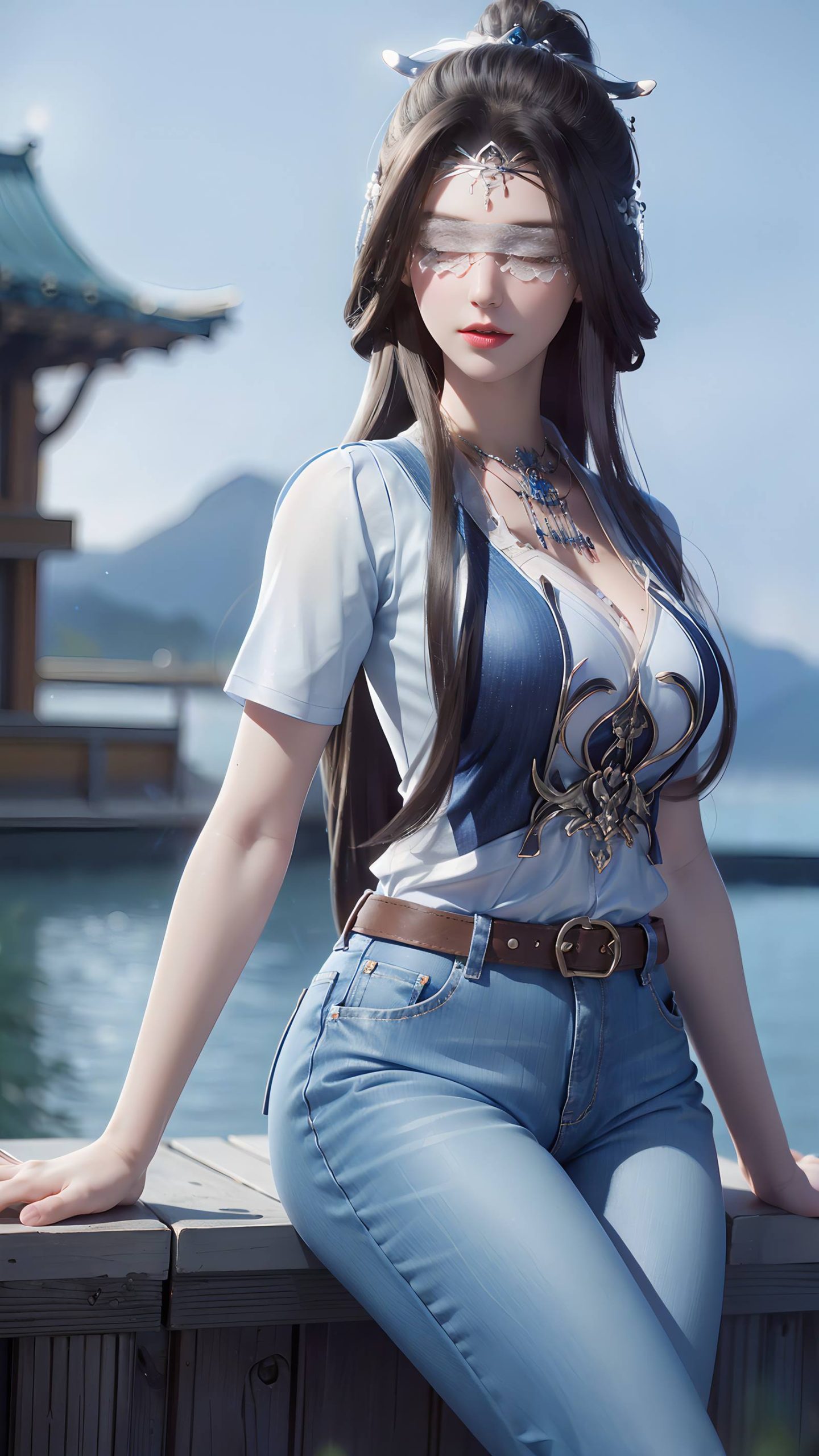 图片[72]-AI绘画 086 仙逆-兰若现代牛仔裤[95P] – 速更版-美库