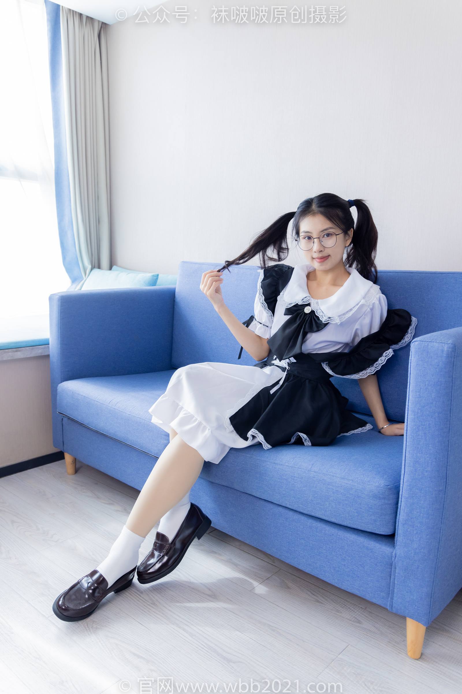 图片[90]-[BoBoSocks袜啵啵]NO.306 奶油-高跟鞋、皮鞋、厚白丝大腿袜、厚肉丝、白棉袜[140P] – 速更版-美库