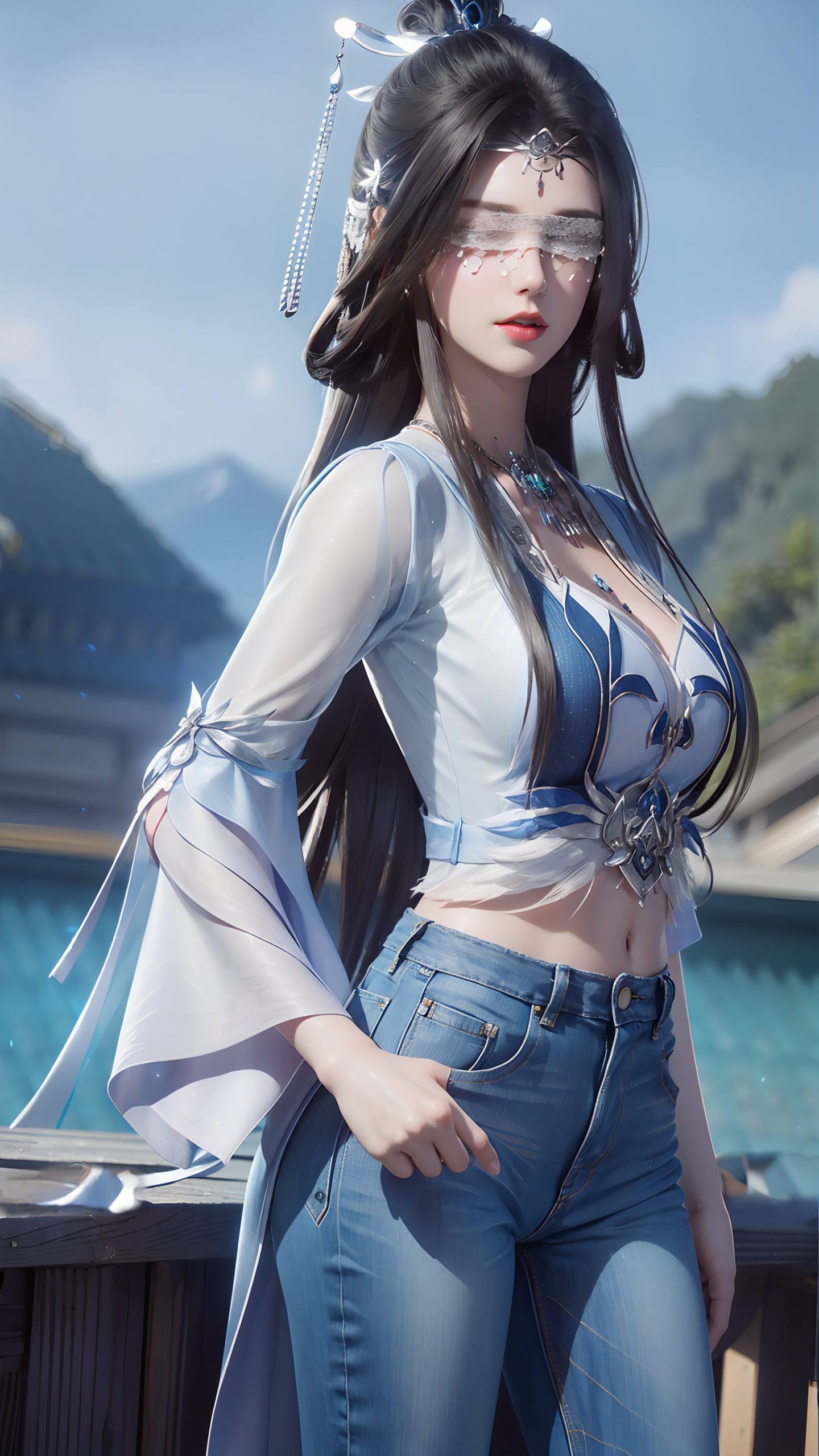 图片[87]-AI绘画 086 仙逆-兰若现代牛仔裤[95P] – 速更版-美库