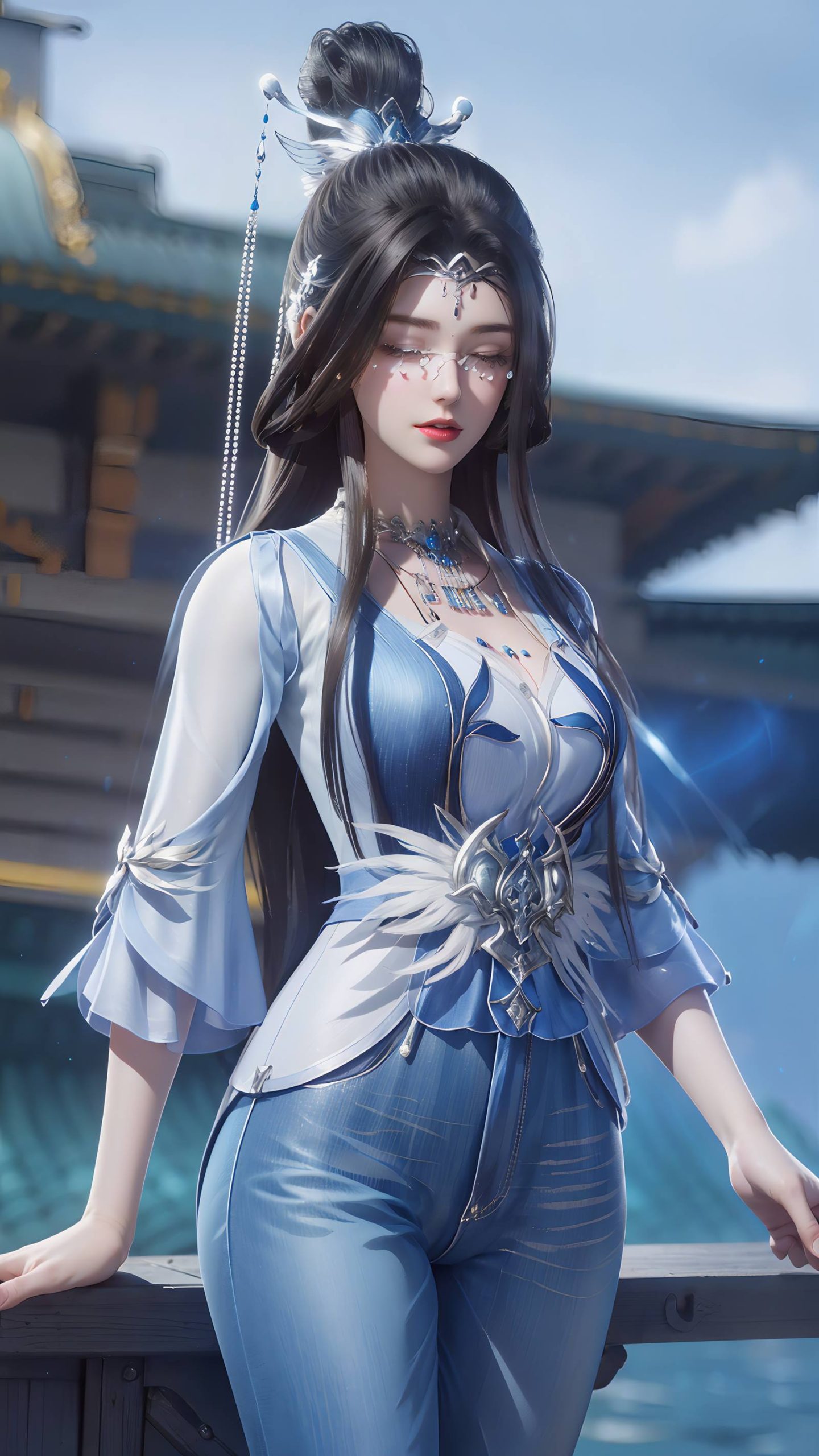 图片[95]-AI绘画 086 仙逆-兰若现代牛仔裤[95P] – 速更版-美库