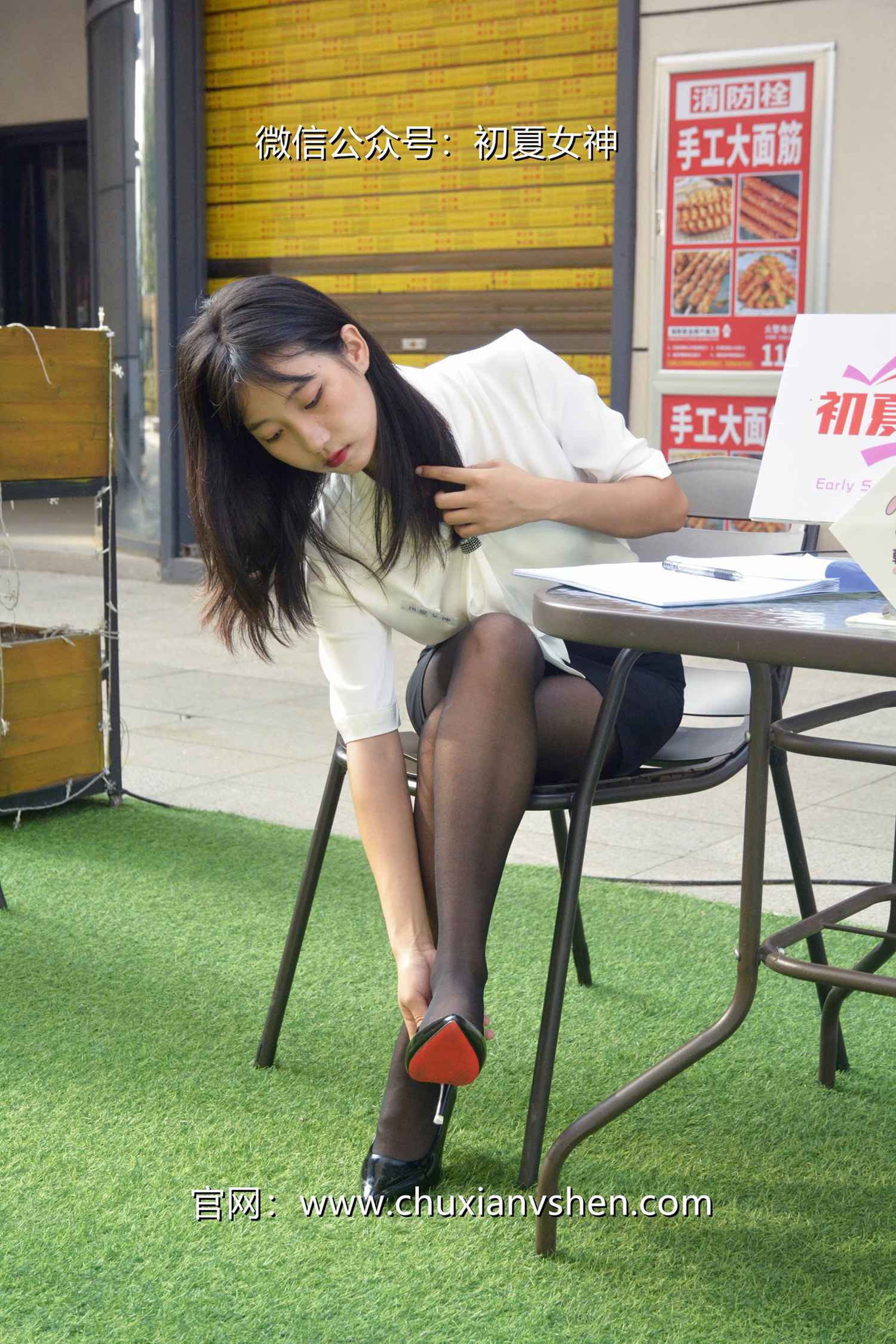 图片[20]-初夏女神 NO.085 点点 黑白正装[140P] – 速更版-美库