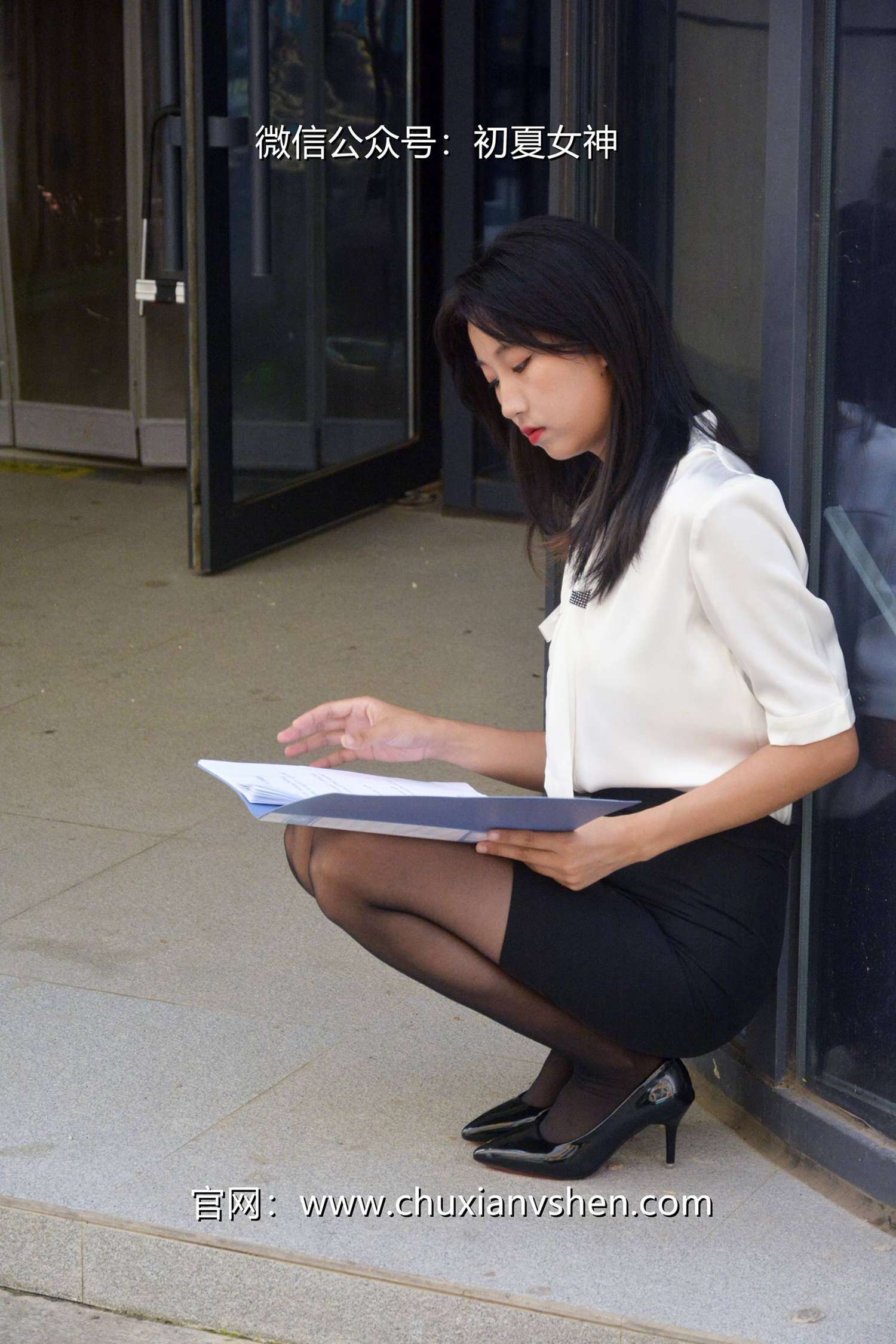 图片[38]-初夏女神 NO.085 点点 黑白正装[140P] – 速更版-美库