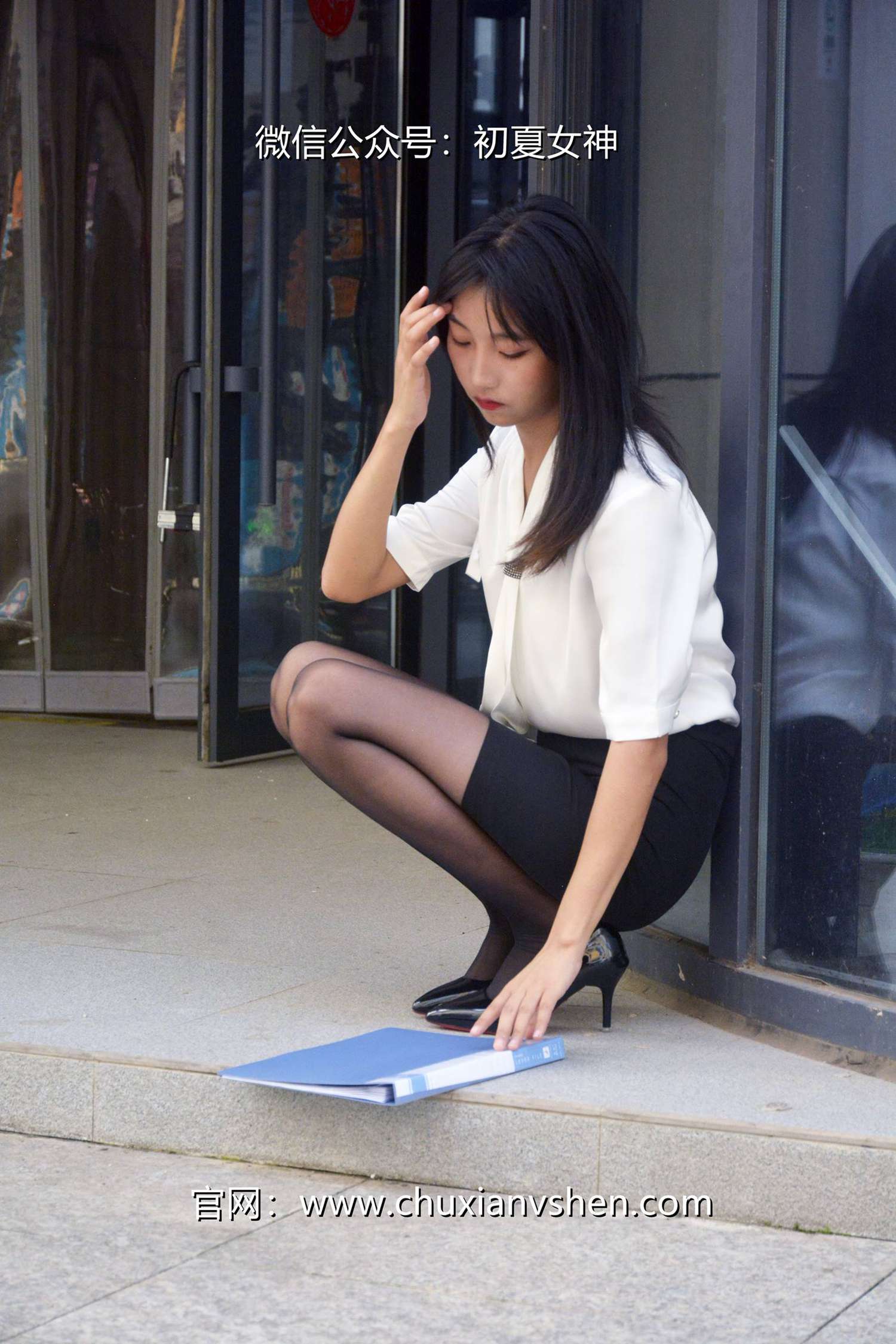 图片[41]-初夏女神 NO.085 点点 黑白正装[140P] – 速更版-美库