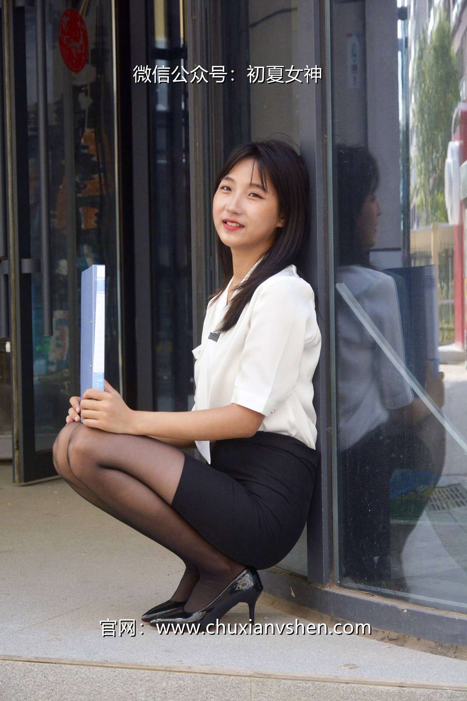 图片[42]-初夏女神 NO.085 点点 黑白正装[140P] – 速更版-美库