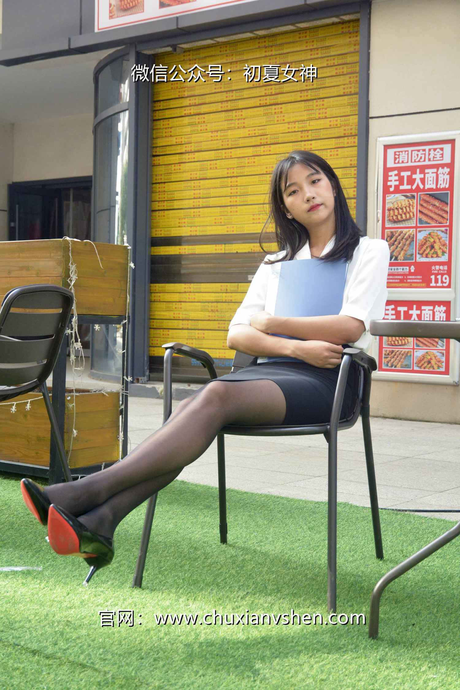 图片[49]-初夏女神 NO.085 点点 黑白正装[140P] – 速更版-美库