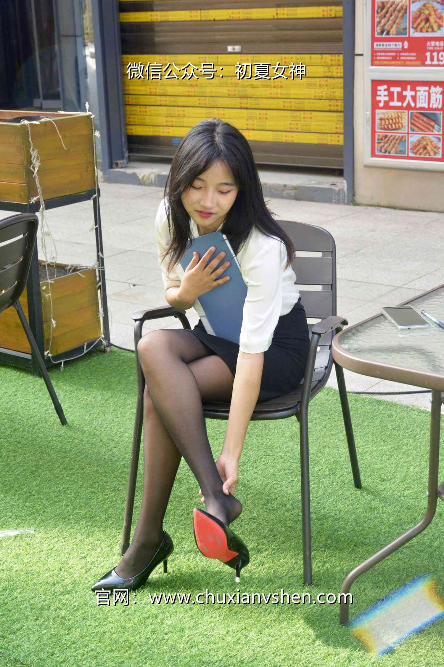 图片[61]-初夏女神 NO.085 点点 黑白正装[140P] – 速更版-美库