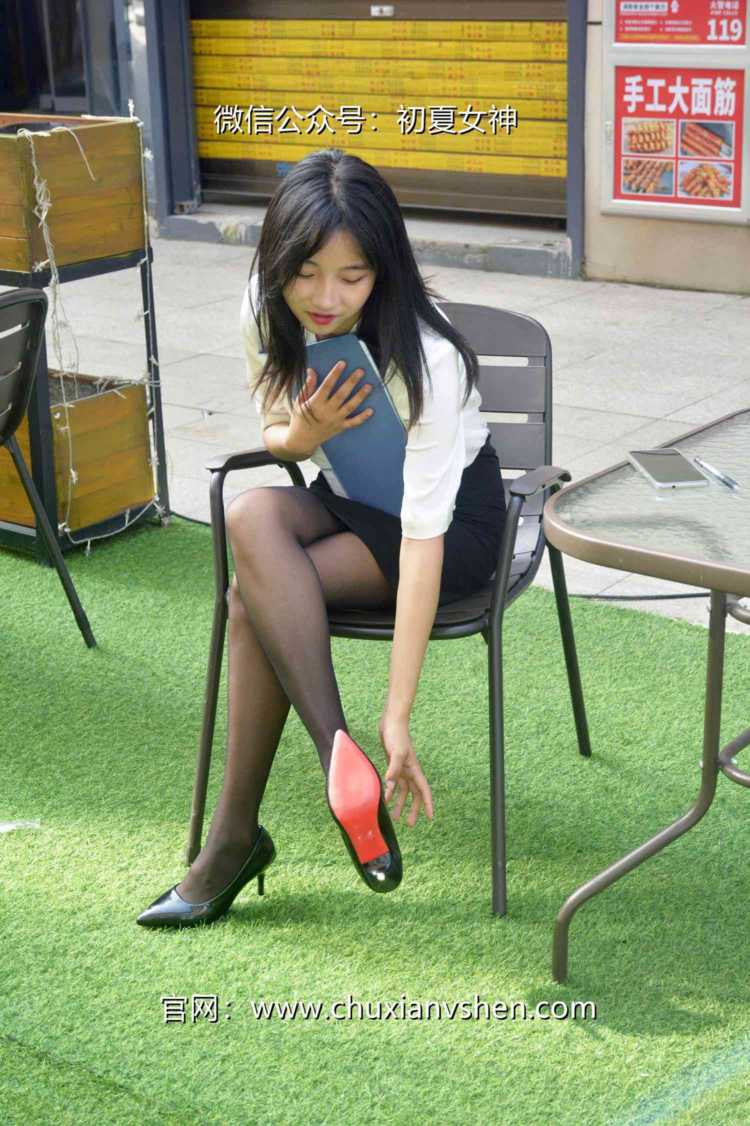 图片[62]-初夏女神 NO.085 点点 黑白正装[140P] – 速更版-美库