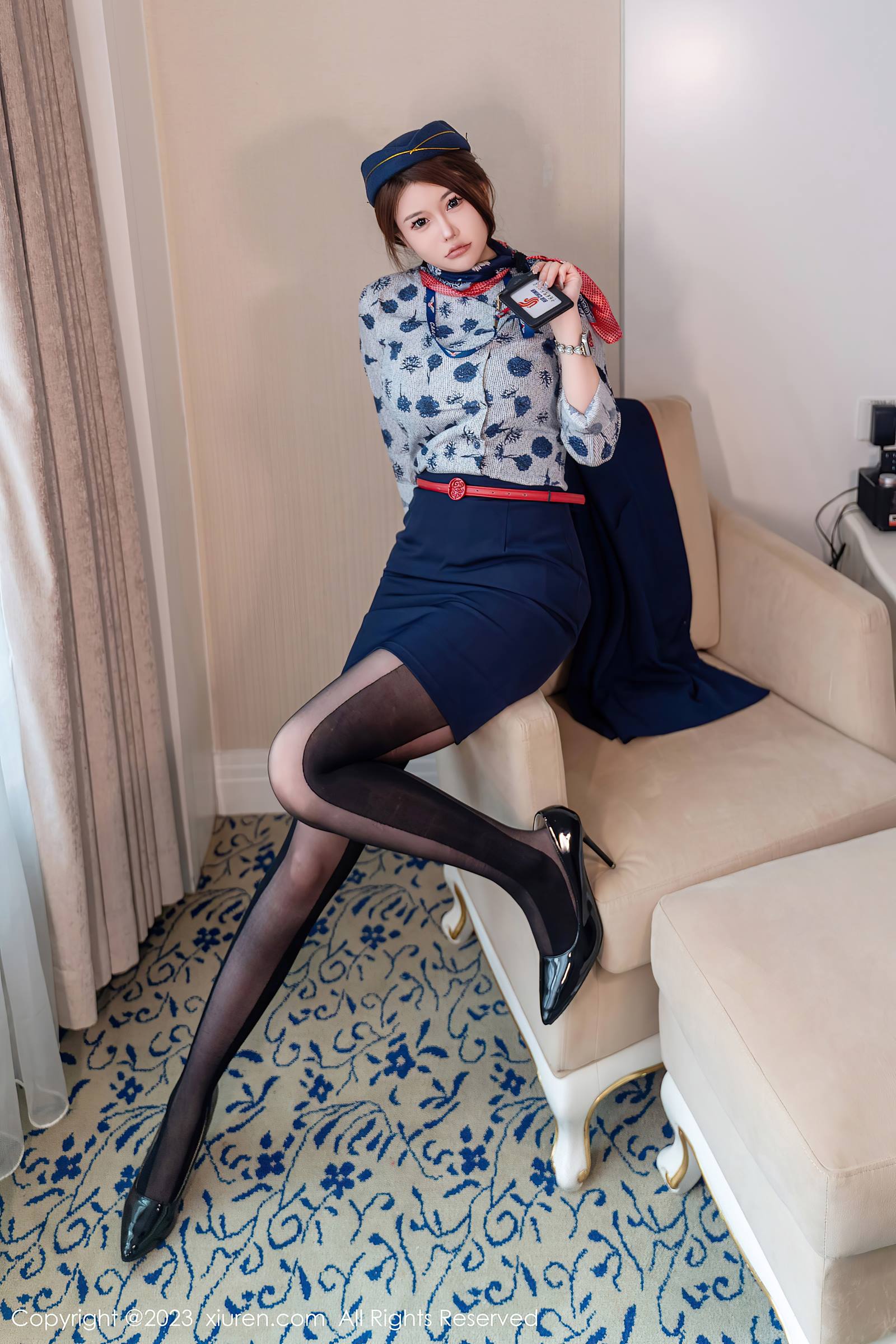 图片[13]-[Xiuren秀人网]2023.12.28 NO.7879 甜妮 乘务制服[17+1P] – 速更版-美库